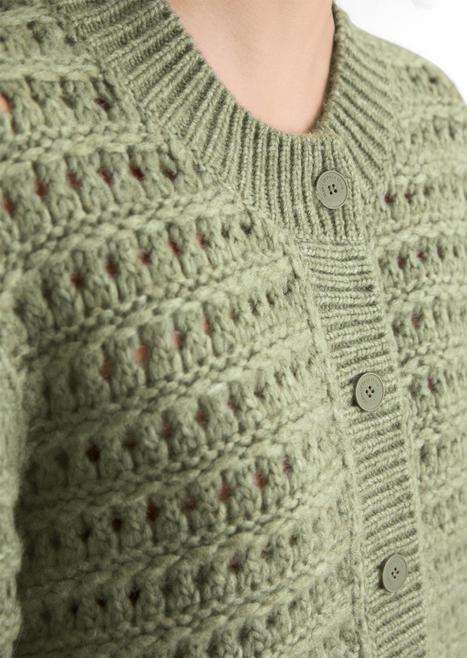 Marc O'Polo DENIM Cardigan »aus softem Schurwolle-Mix«