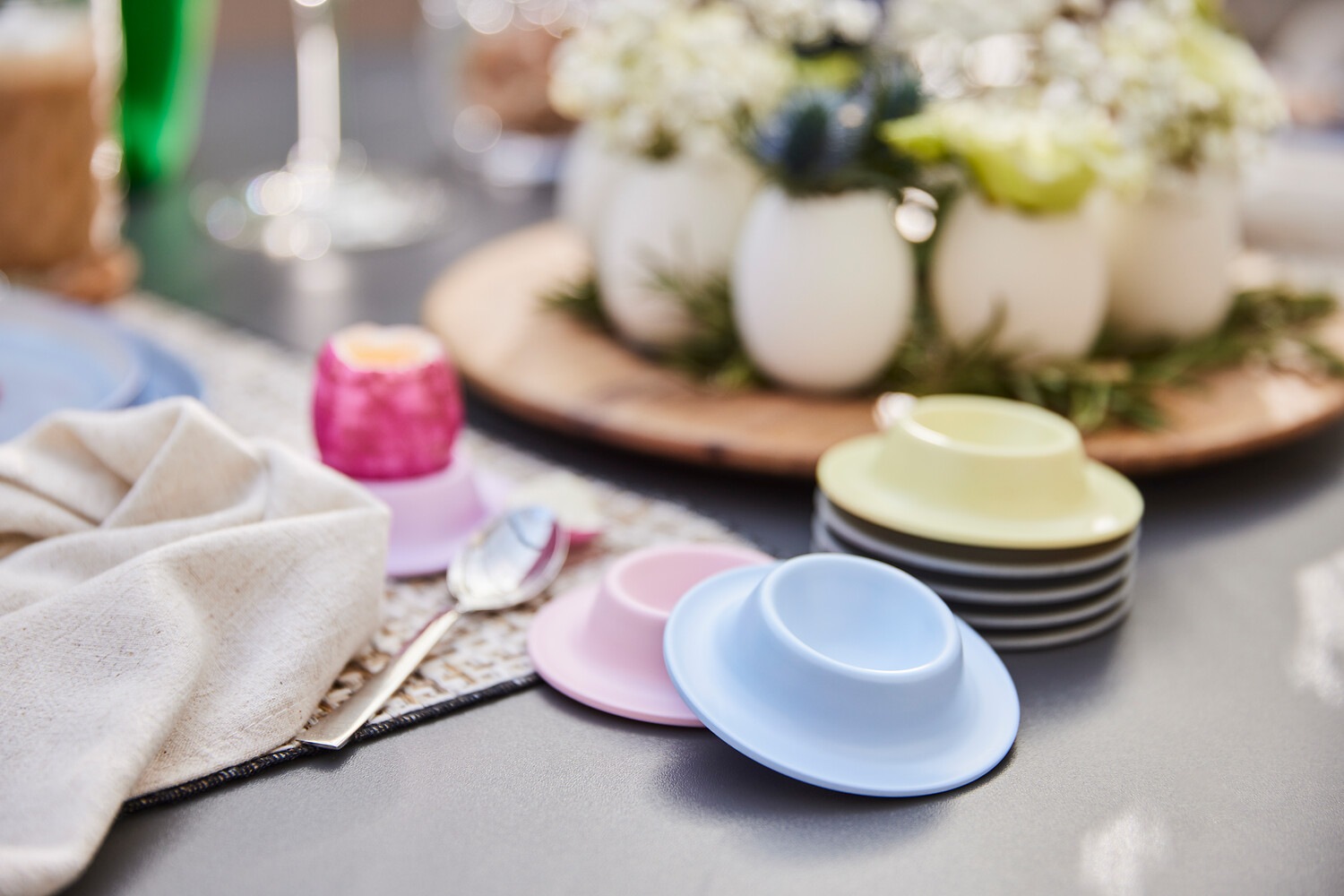 APS Eierbecher »EGGY, Set, 4-tlg, hochwertiges Melamin« Becher, Eierhalter, Eibecher
