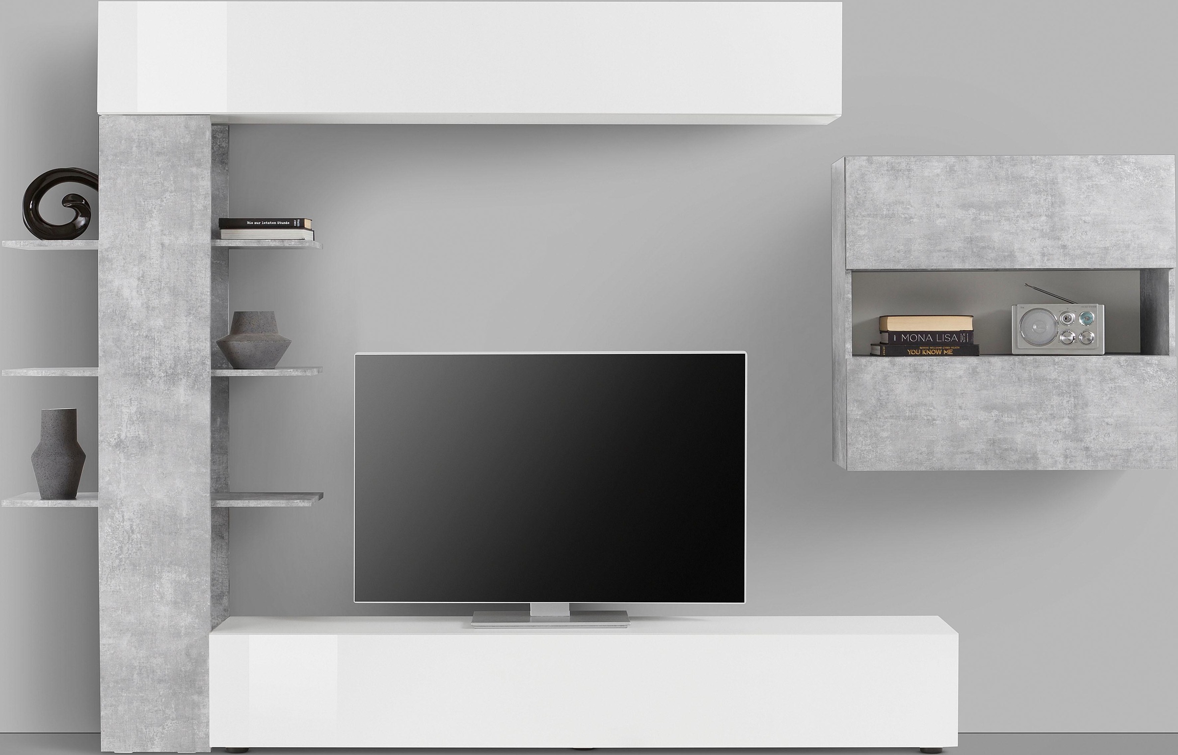 Thumbnail - INOSIGN Wohnwand "Sorano" Set, 4 Stk. tlg. mit Hängeschrank