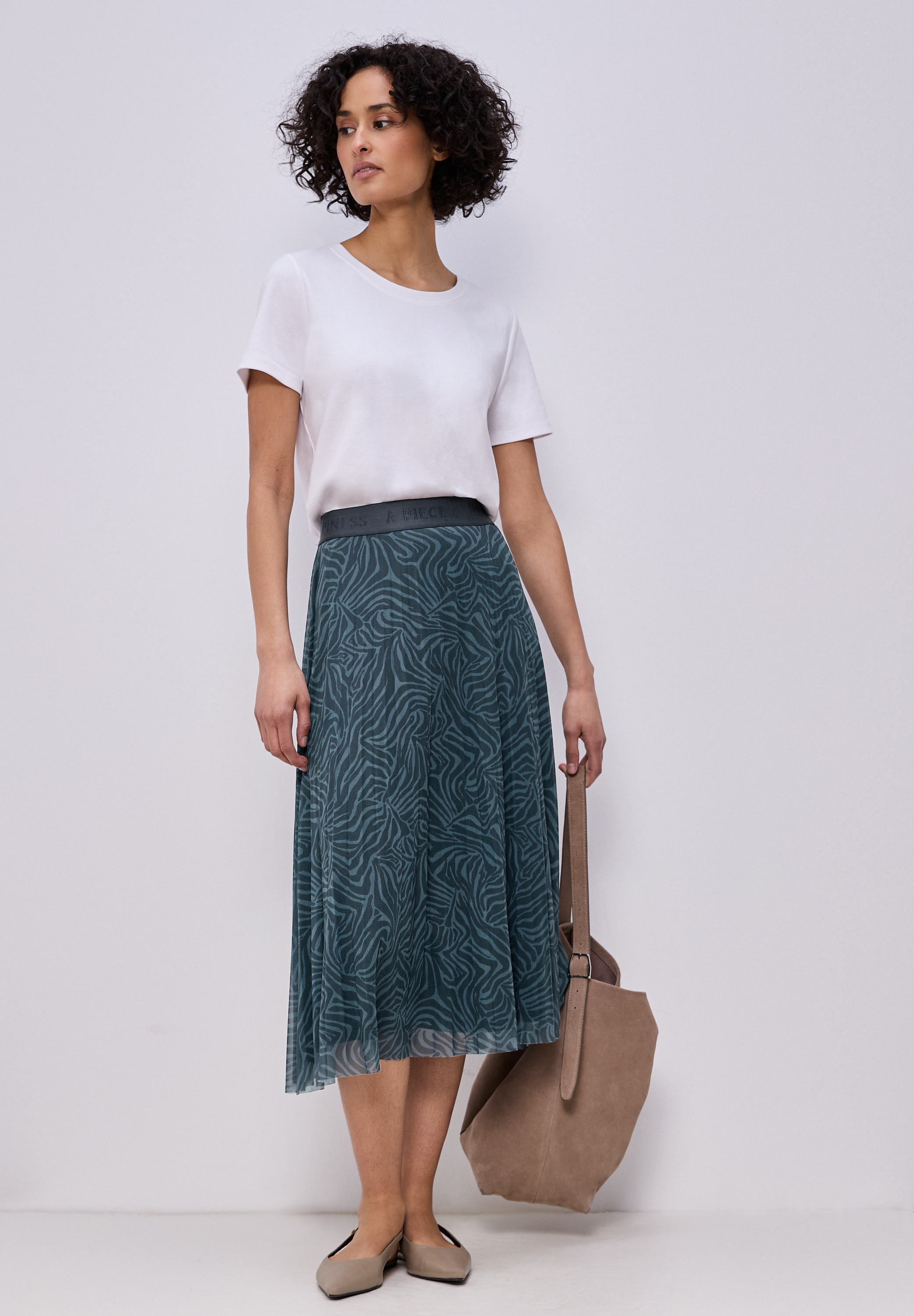 STREET ONE Maxirock mit Mesh