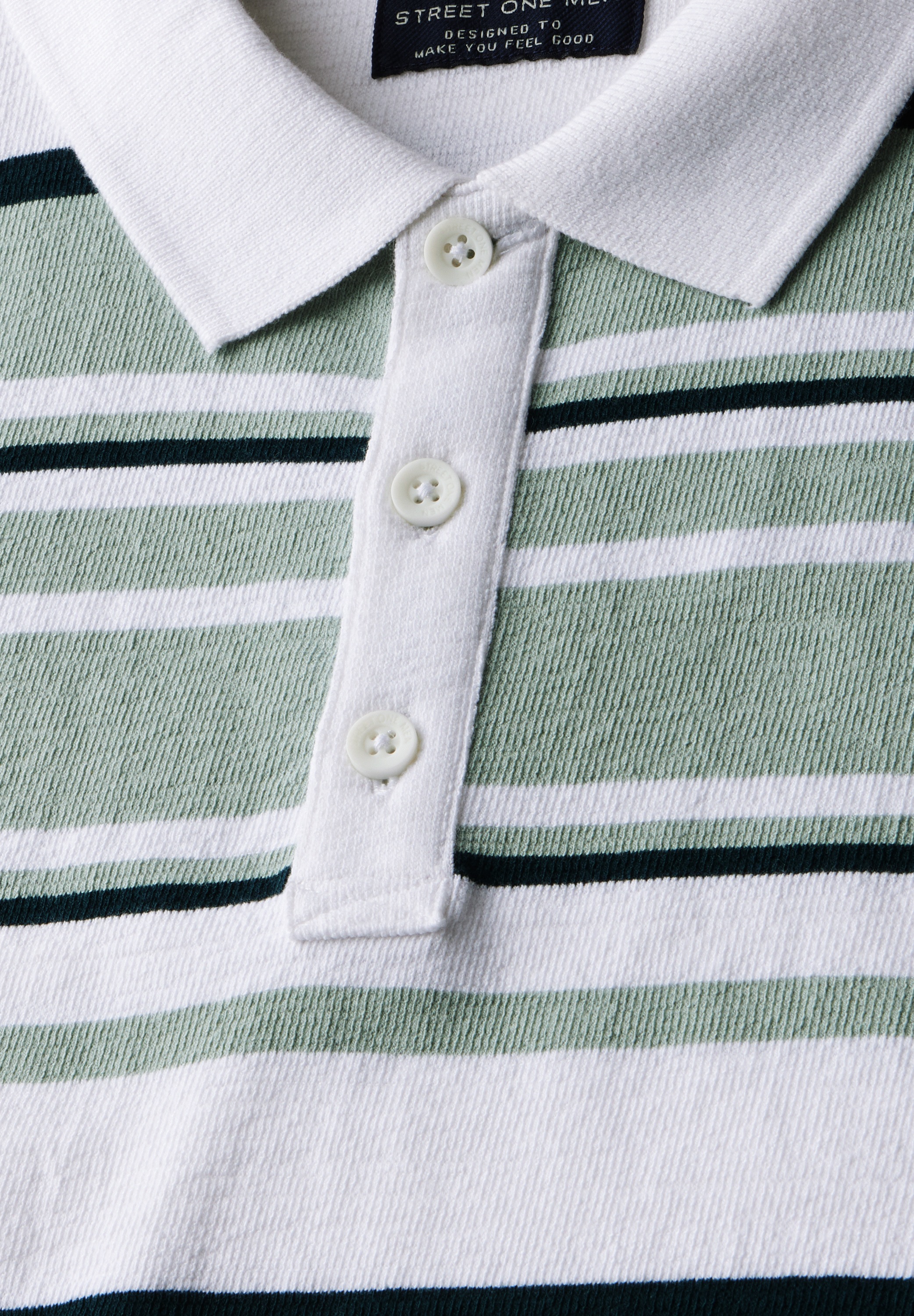 STREET ONE MEN Poloshirt, aus reiner Baumwolle