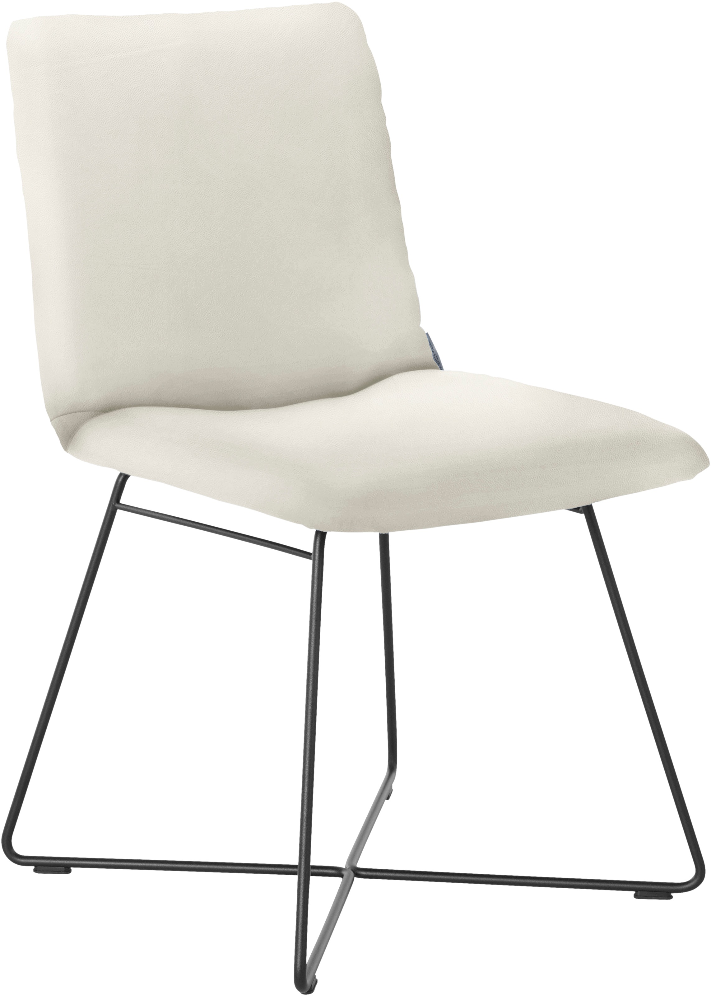 W.SCHILLIG Polsterstuhl "jakob" () mit Drahtrohrgestell in Schwarz pulverbe günstig online kaufen