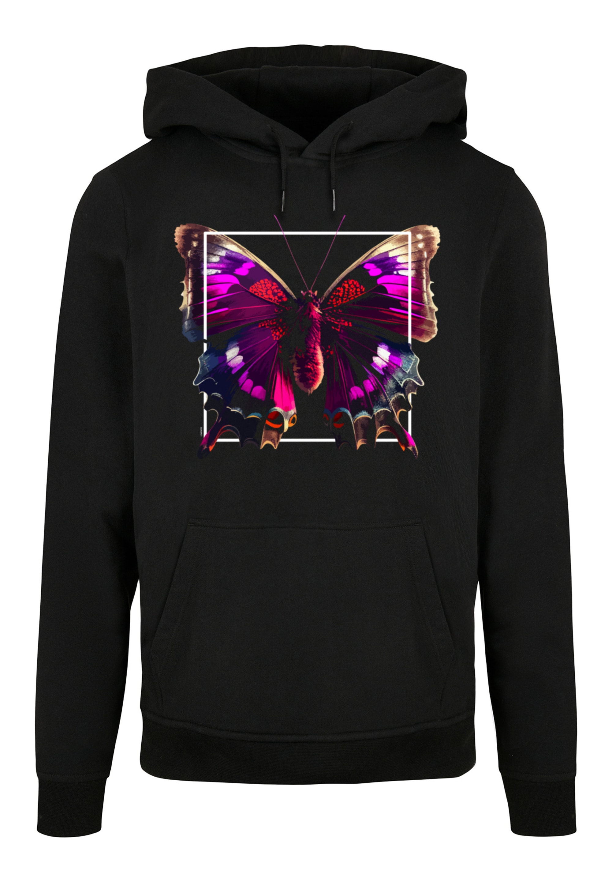 F4NT4STIC Kapuzenpullover "Pink Schmetterling HOODIE UNISEX", Print günstig online kaufen