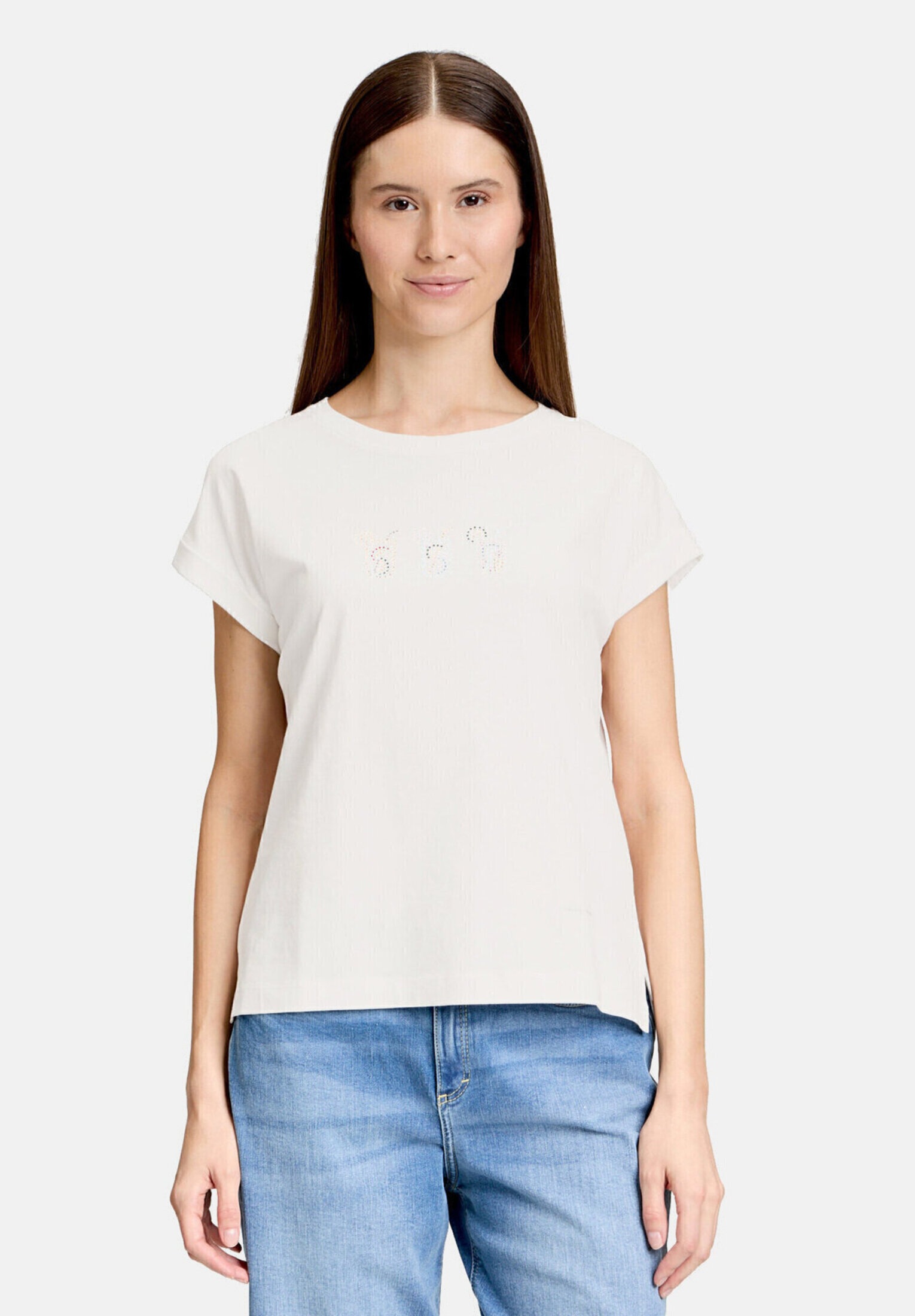 Cartoon Kurzarmshirt »Damen mit Ärmelaufschlag« 1 Stk. Hotfix