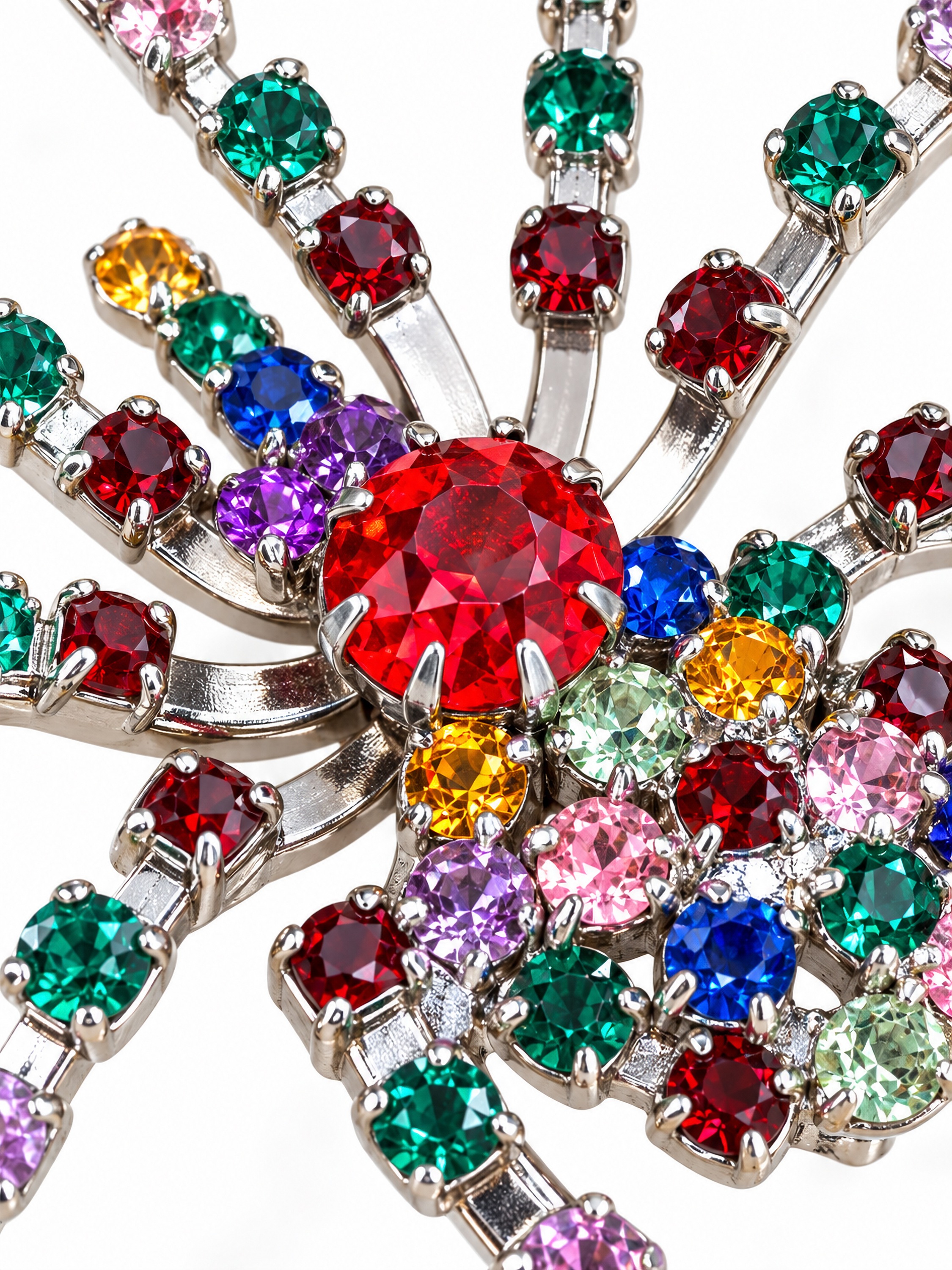 COLLEZIONE ALESSANDRO Brosche »Rainbow Spider« ()  Spinnen-Brosche mit Strasssteinen