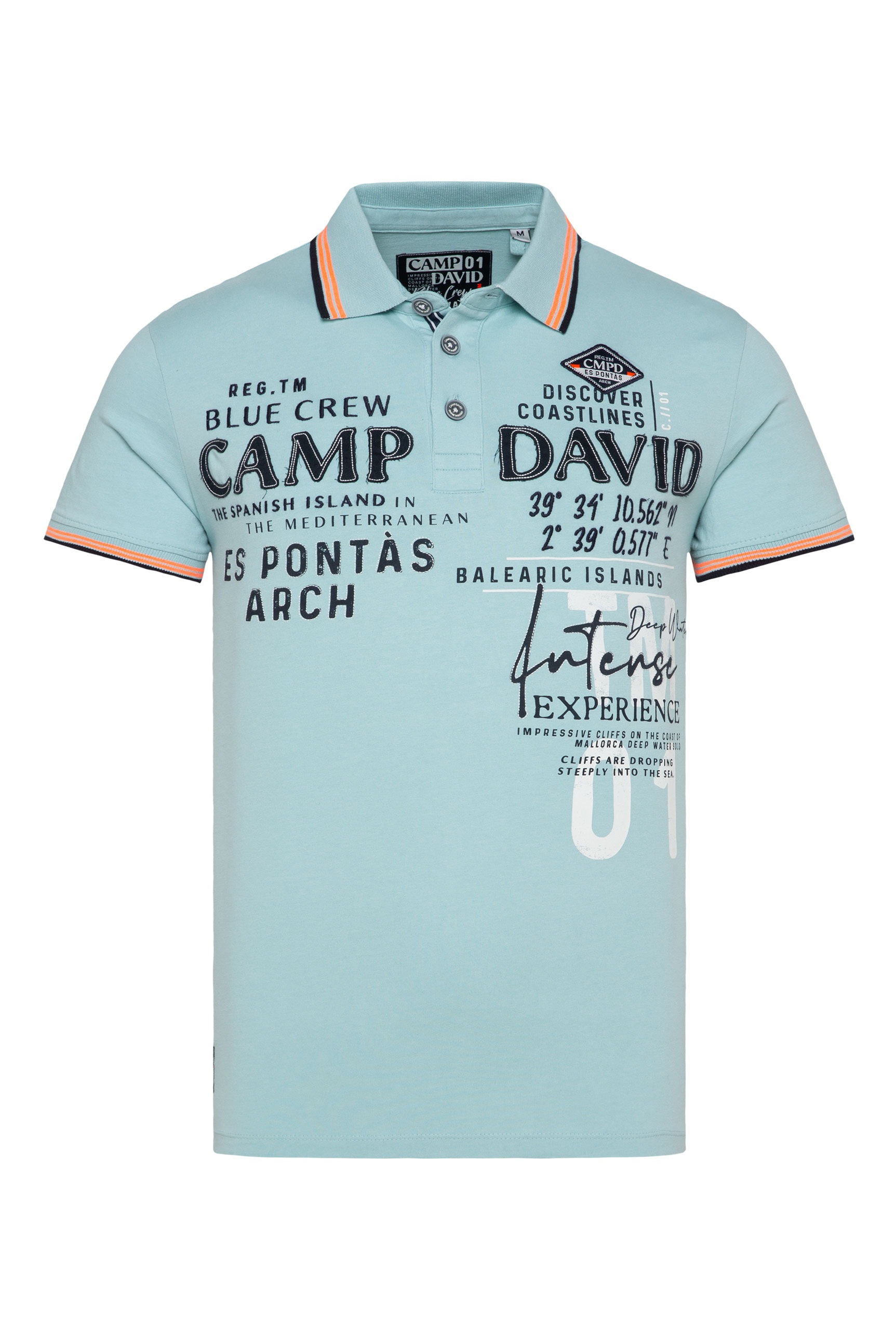 CAMP DAVID Poloshirt, mit Logo Artworks