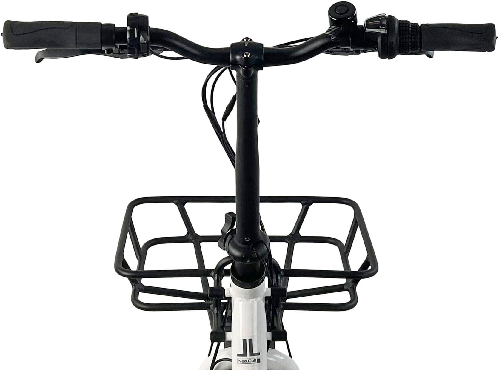 LLobe »Elektro Faltrad 20" Neo.cult weiß« 7 Gang Shimano Tourney Schaltwerk Kettenschaltung Heckmotor 250 W