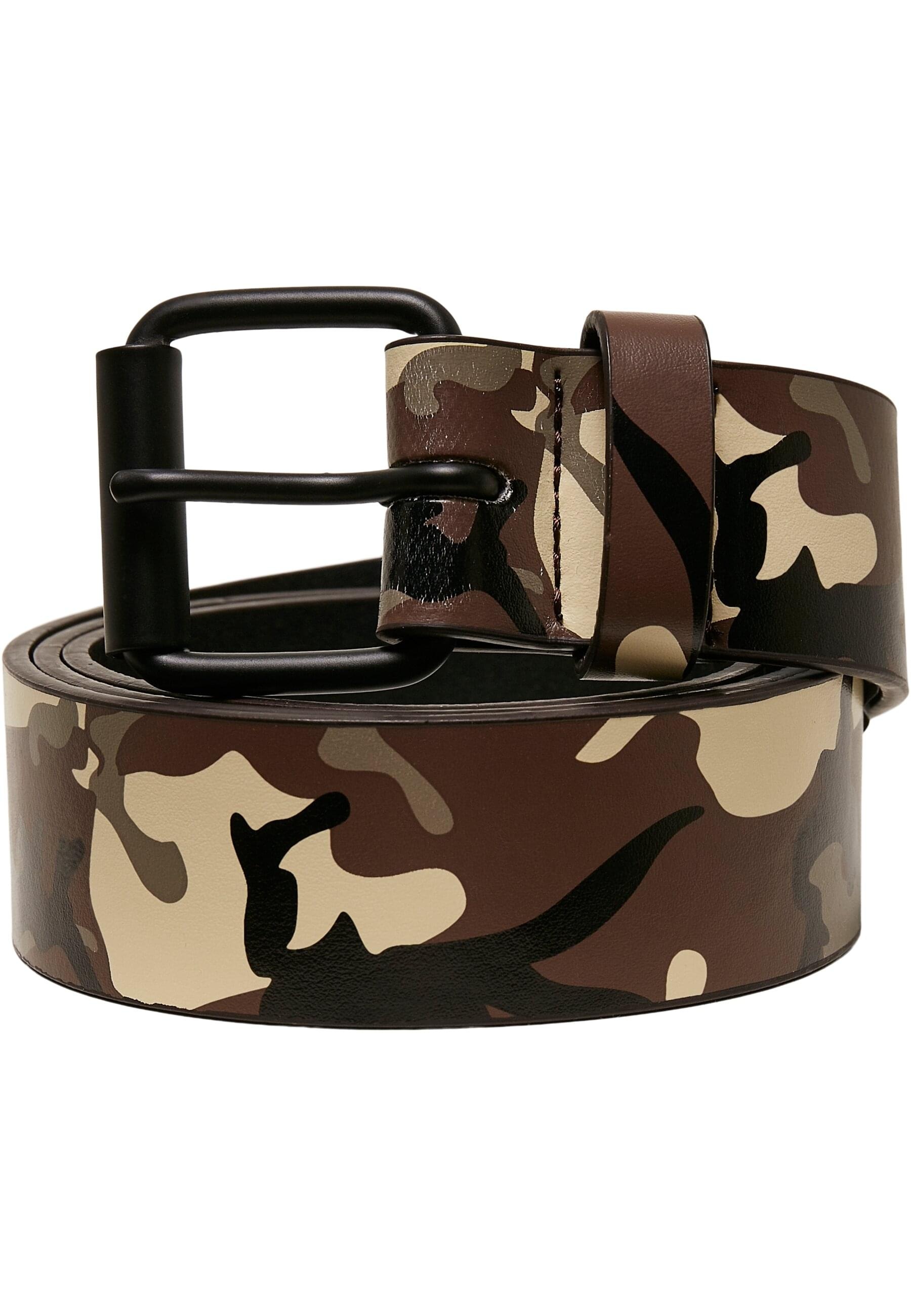 URBAN CLASSICS Hüftgürtel "Urban Classics Unisex Synthetic Leather Camo Belt"