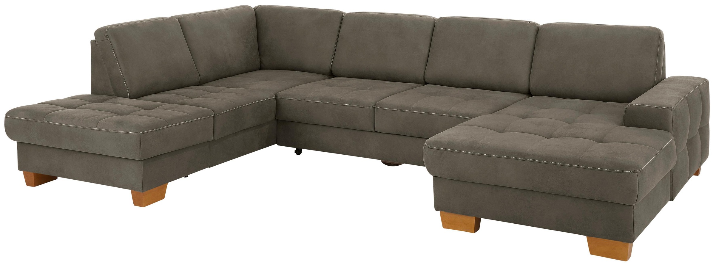 Home affaire Wohnlandschaft "Puccini U-Form" mit Federkern, Sitztiefenverst günstig online kaufen