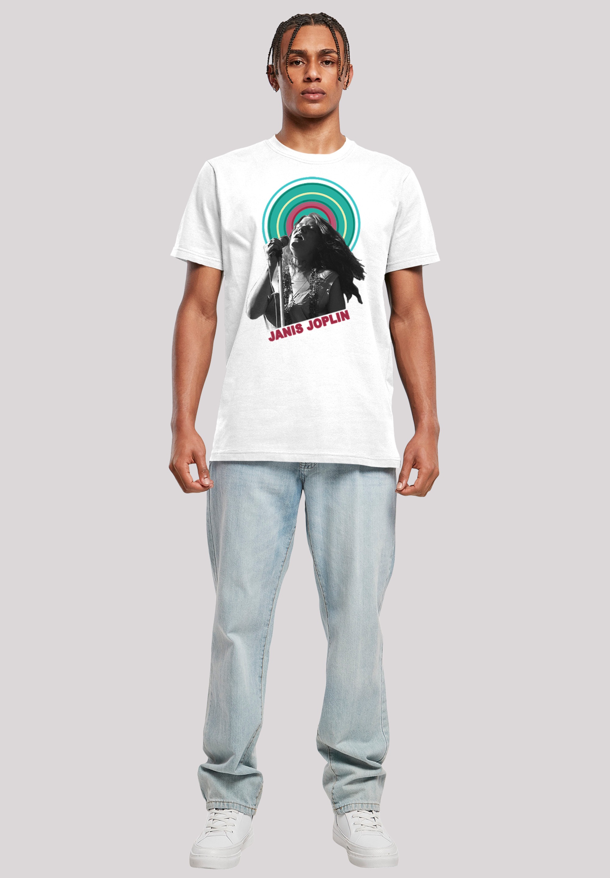 F4NT4STIC T-Shirt »Janis Joplin Halo Photo«, Herren,Premium Merch,Regular-Fit,Basic,Bandshirt