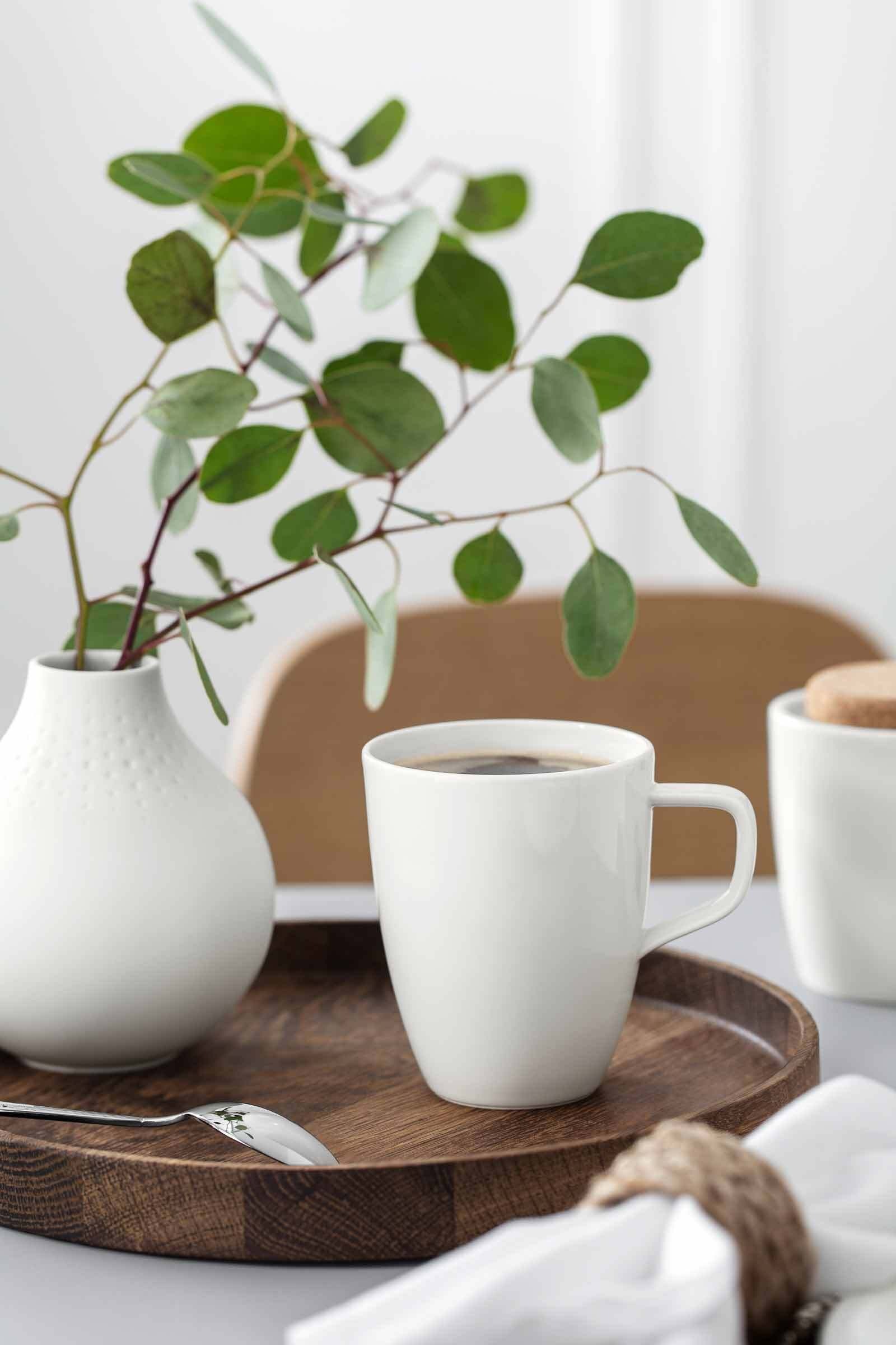 Villeroy & Boch Becher »Kaffeebecher Artesano Original 380 ml 6er Set weiß« Spülmaschinengeeignet, Mikrowellenfest