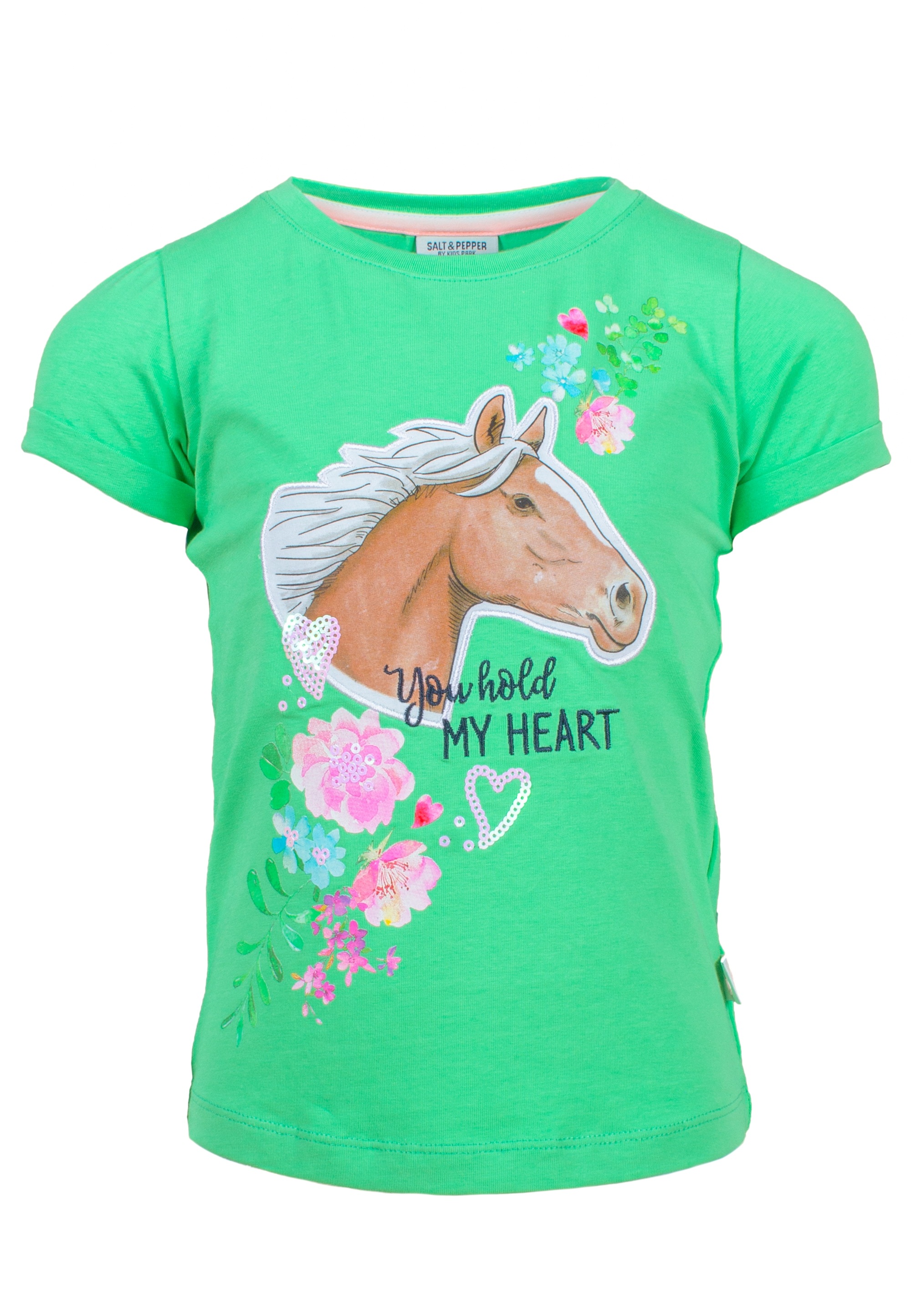 SALT AND PEPPER T-Shirt »Horse«, (2 tlg.), mit tollem Glitzerdruck