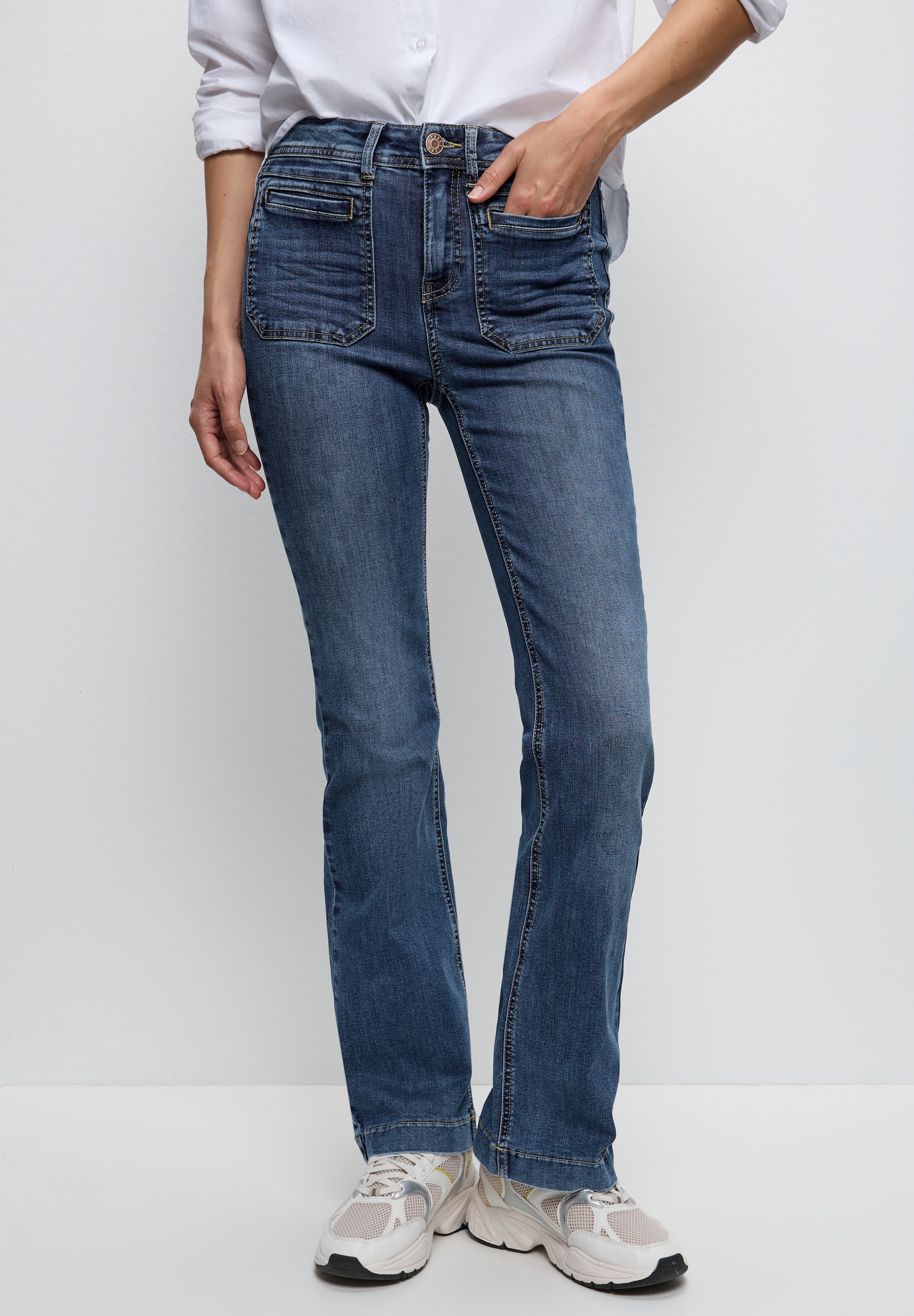 STREET ONE Slim-fit-Jeans, High Waist
