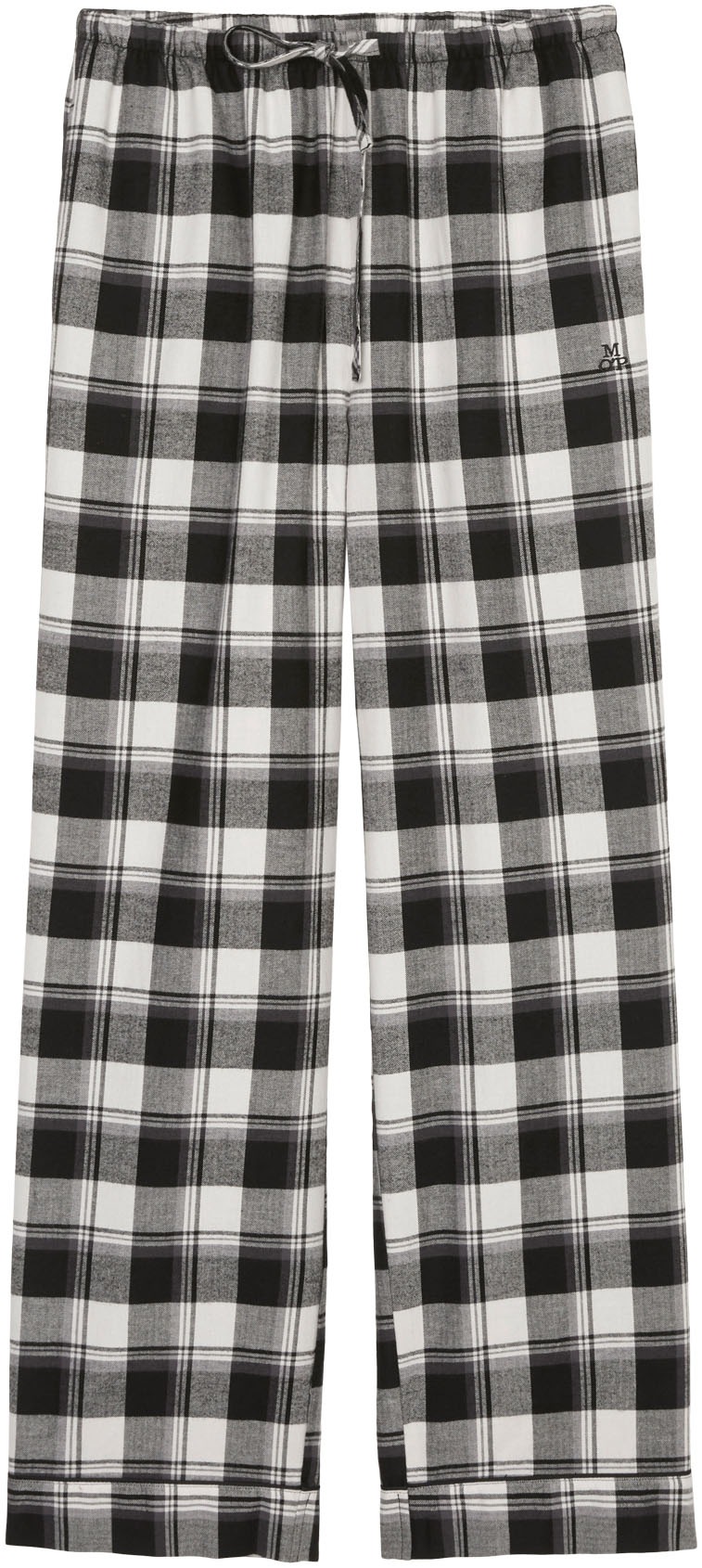 Marc OPolo Pyjamahose "Homey Flanne", mit Bindeband und Eingriffstaschen günstig online kaufen