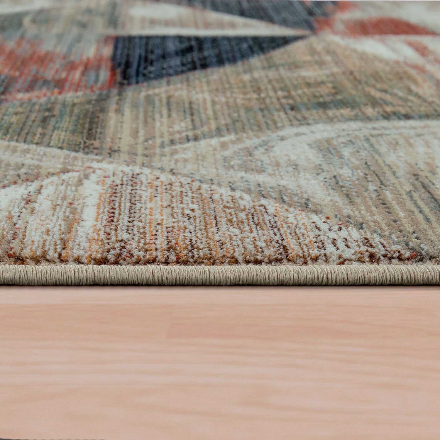 Paco Home Teppich »Sena 451«, rechteckig, 11 mm Höhe, Kurzflor, modernes Design, mit Fransen