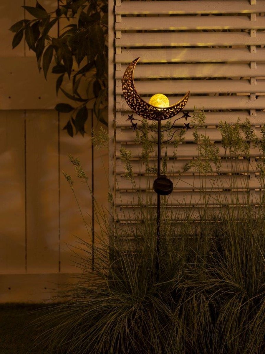 LUXFORM Gartenleuchte »Solar-Erdspieß-Gartenlampe - Mandala - 2 Stück«, Leuchtmittel LED-Modul | LED fest integriert, Dekoratives Gartenornament