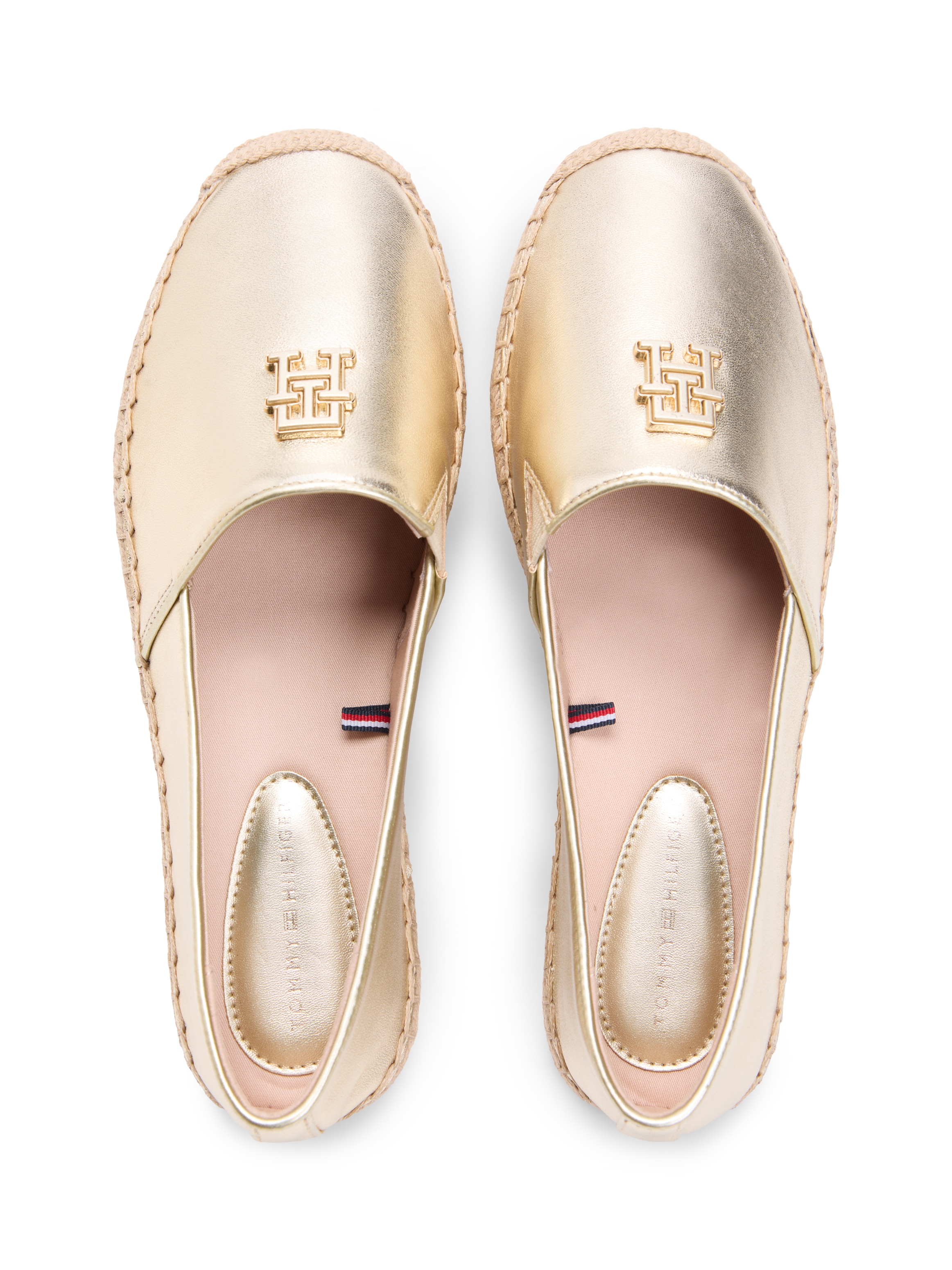 Tommy Hilfiger Espadrille »TH LOGO GOLD ESPADRILLE«  Sommerschuh, Schlupfschuh mit edlem TH-Schmuckelement