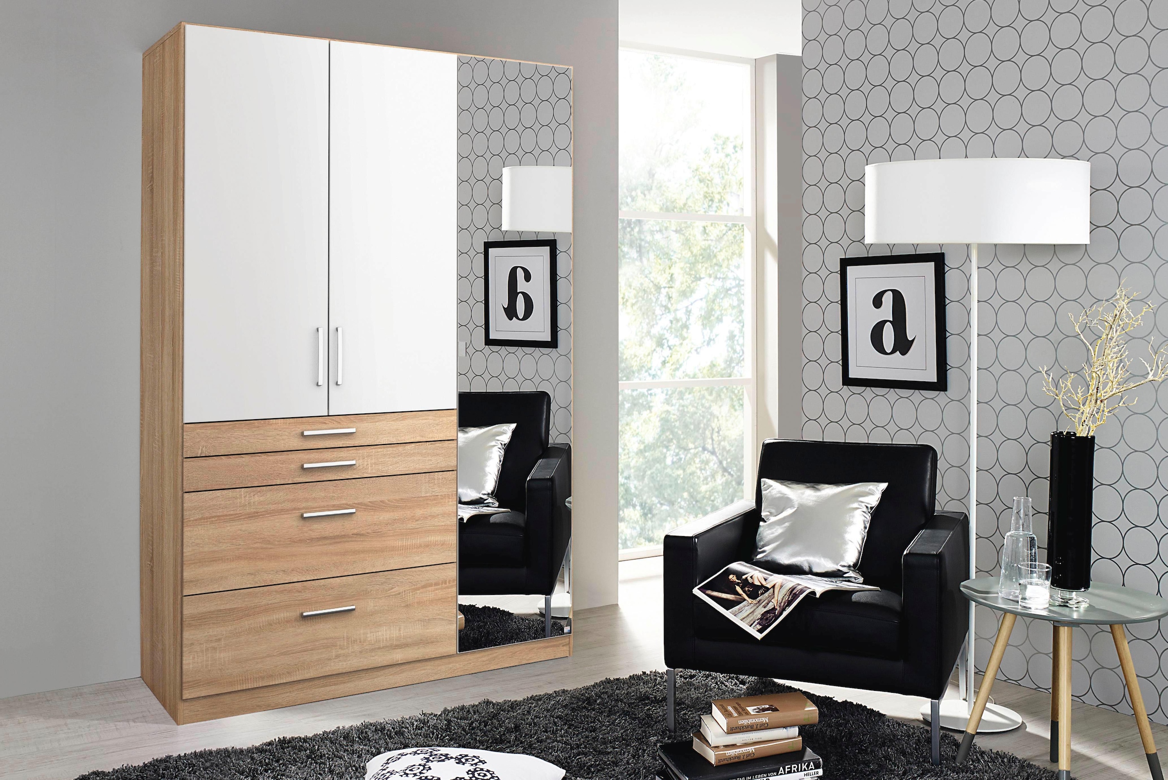 rauch Kleiderschrank »Harburg Bestseller im Schlafzimmer«, Schlafzimmerschrank Schrank Garderobe mit Spiegel