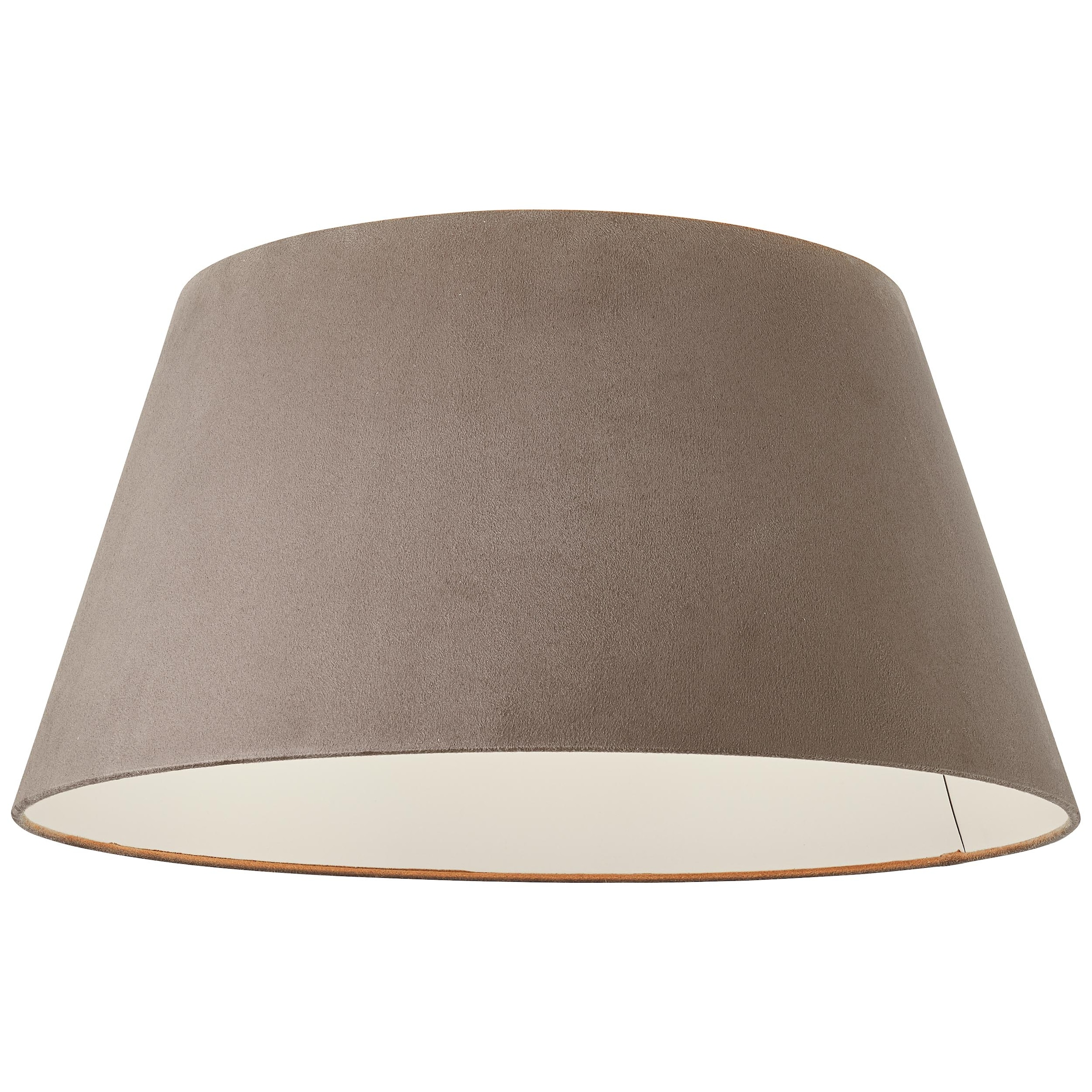 Brilliant Deckenleuchte »Brok«, 1 flammig-flammig, in Samt-Optik, 26,5 cm Höhe, Ø 50 cm, E27, Metall/Textil, taupe