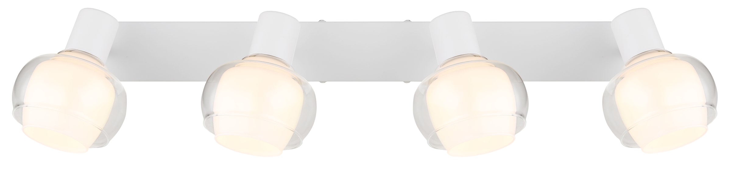 GLOBO LIGHTING Deckenstrahler »TOKKI«, Leuchtmittel E14 | ohne Leuchtmittel, Deckenspot/weiß/Glas klar/Glas opal/Flur/Wohnzimmer