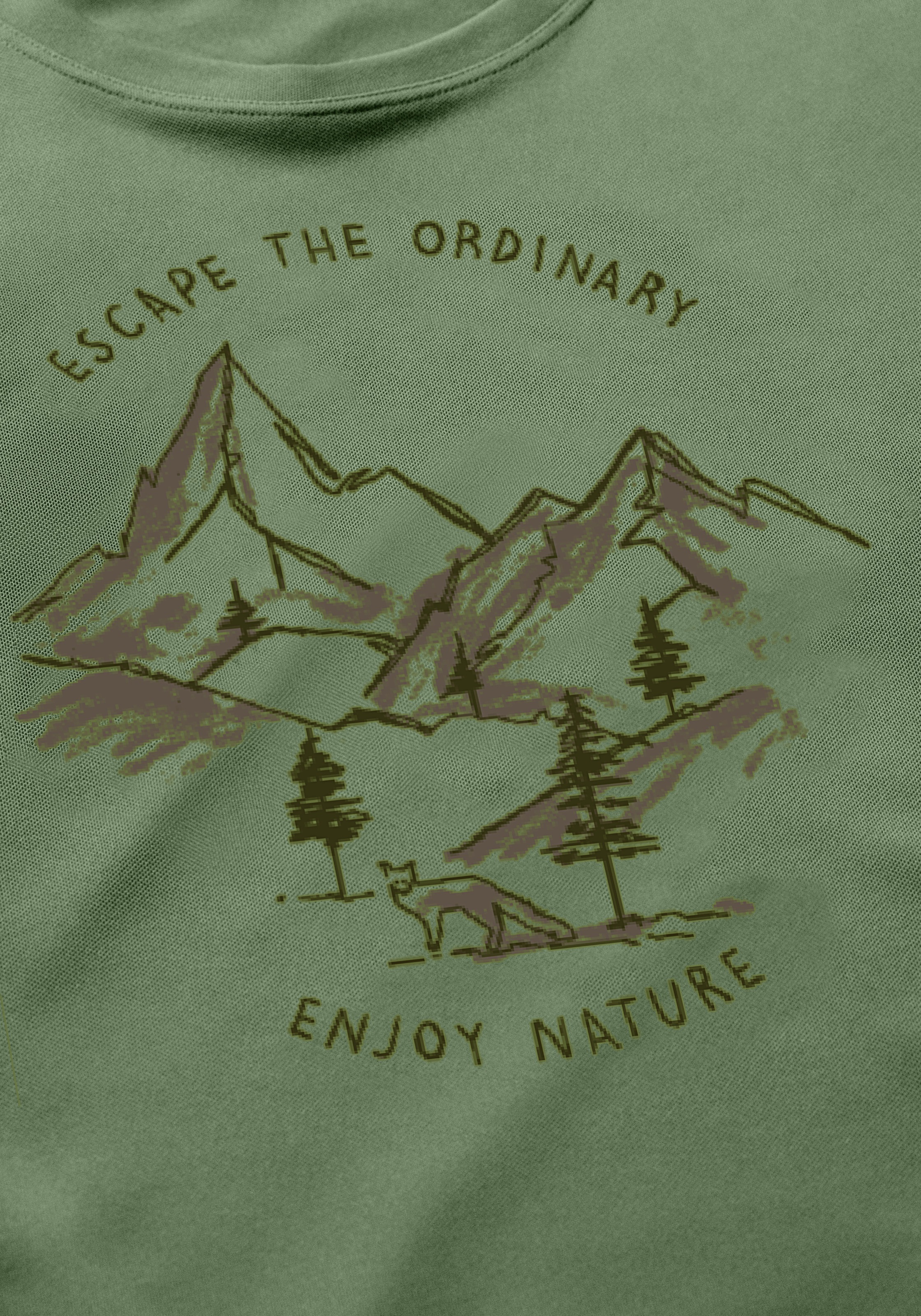 Maier Sports T-Shirt "Dieter Print", Herren Funktionsshirt, Freizeitshirt m günstig online kaufen