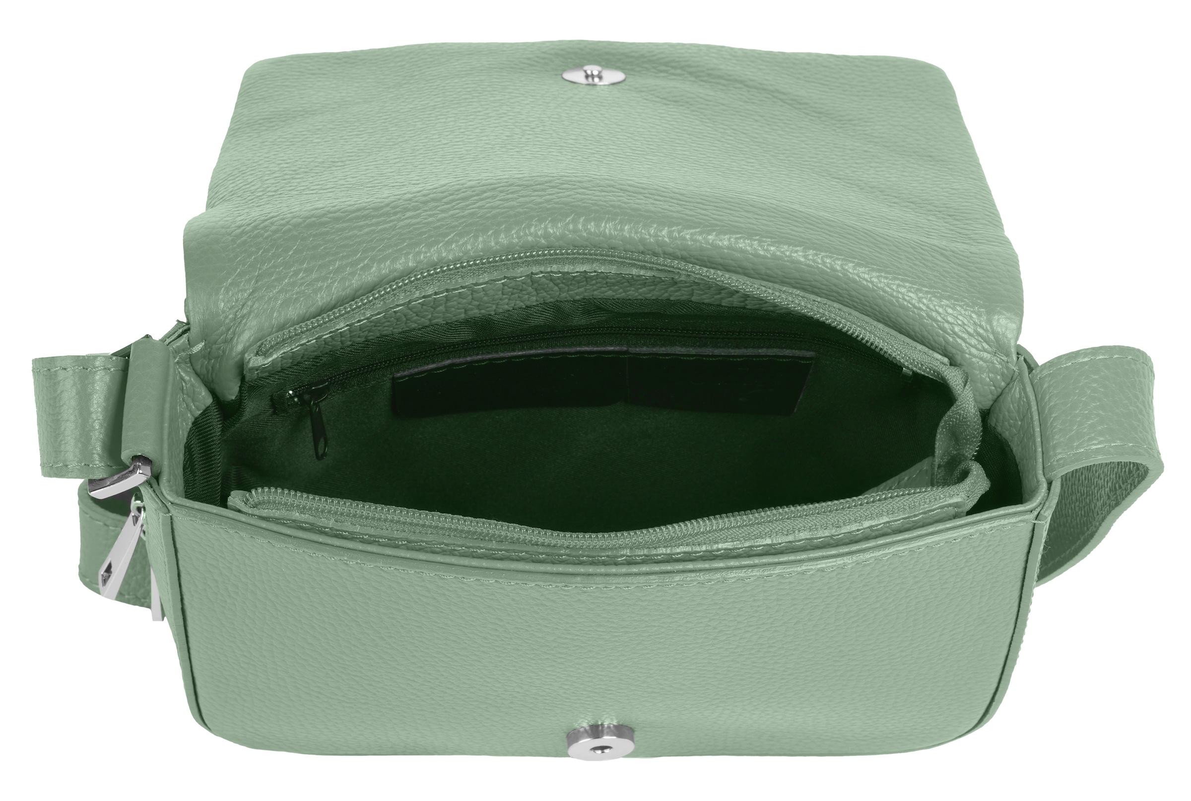 Cluty Henkeltasche, echt Leder, Made in Italy