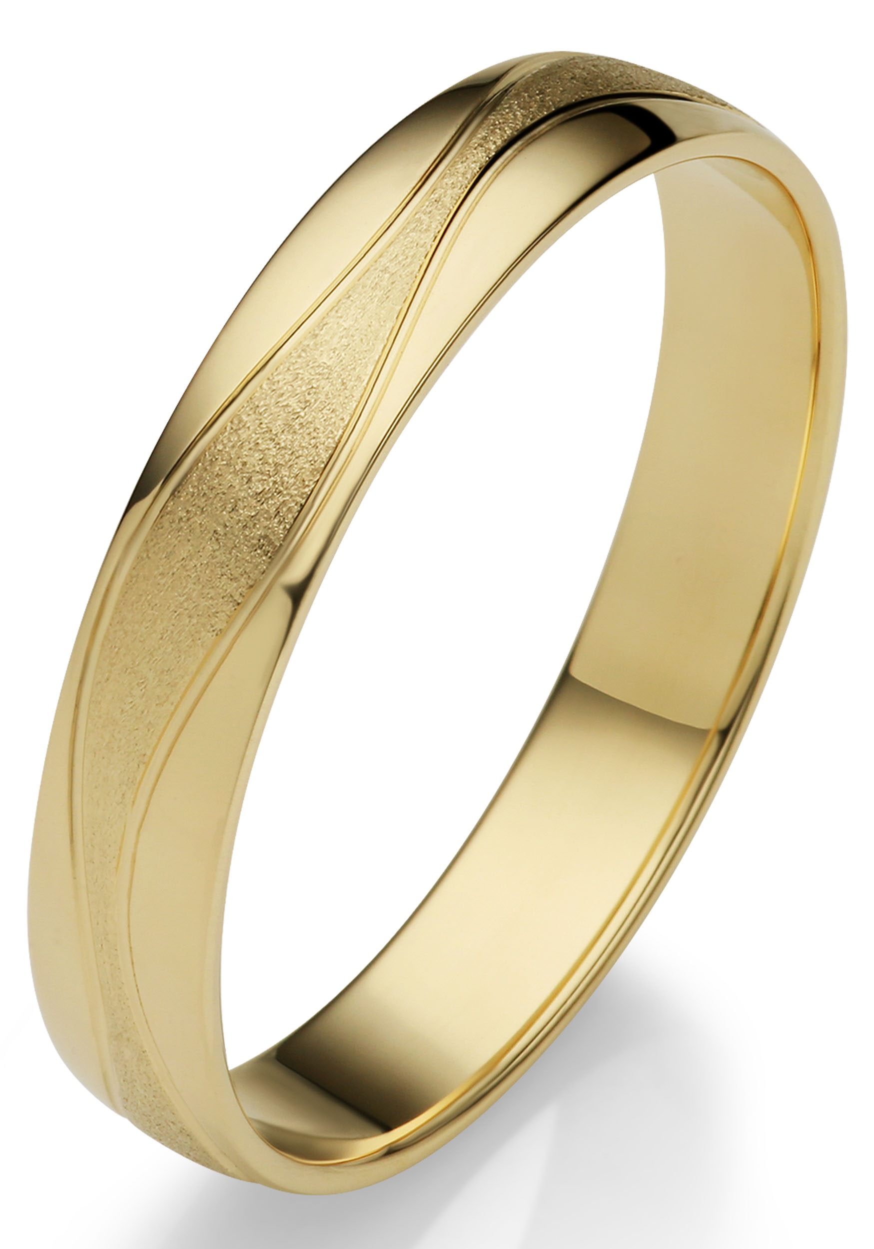 Firetti Trauring »Schmuck Geschenk Gold 375 Hochzeit Ehering "LIEBE"«, Made in Germany, wahlweise mit oder ohne Brillant