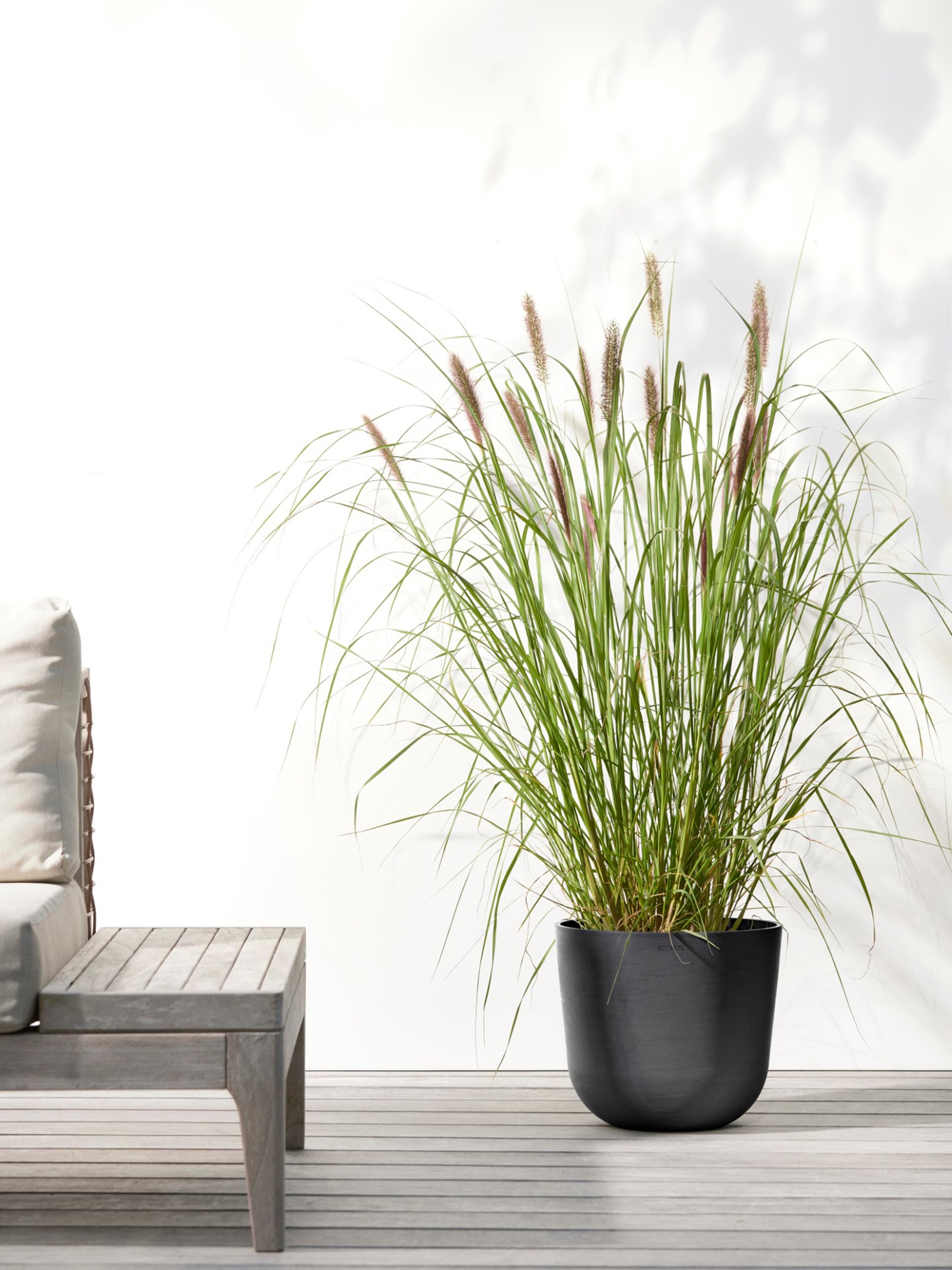 ECOPOTS Blumentopf »Oslo 25 Dunkelgrau«, für innen und außen: frostsicher, bruchsicher und lichtbeständig