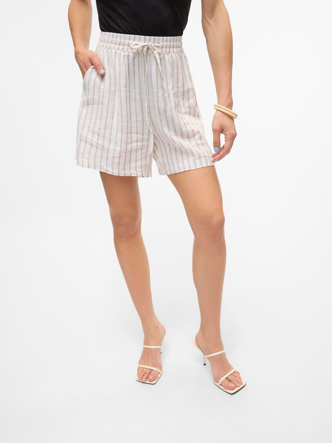 Vero Moda Shorts "VMLINN LINEN SHORTS WVN NOOS" mit Leinen günstig online kaufen