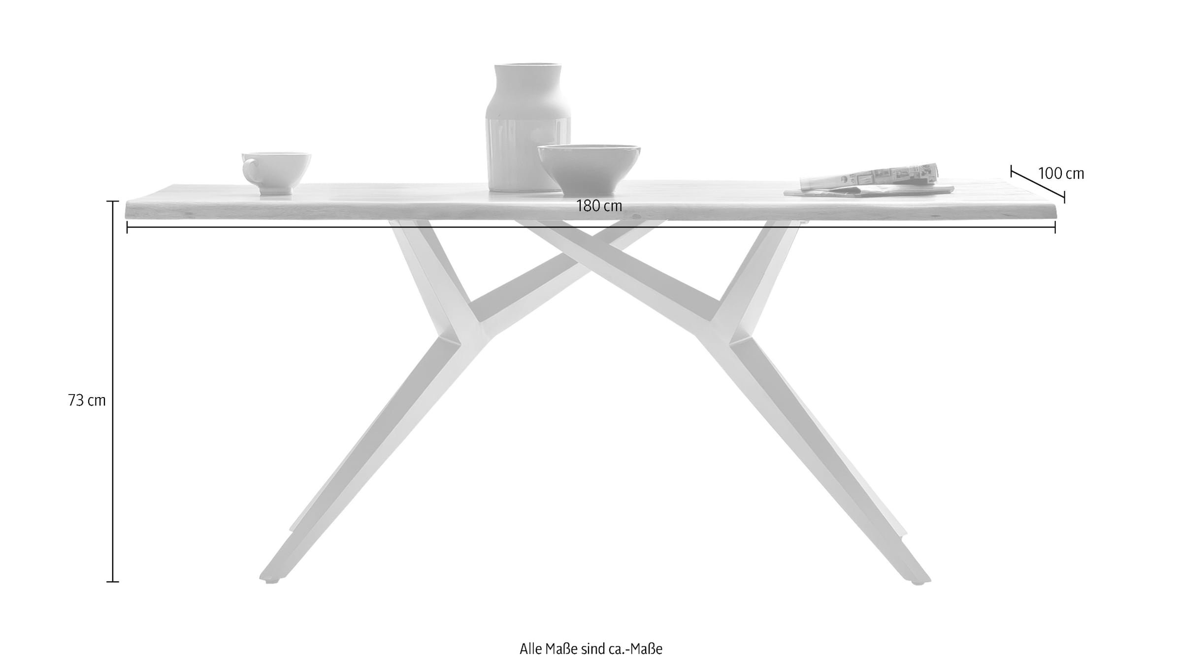 SIT Esstisch Design-Gestell im industriellen Antiklook