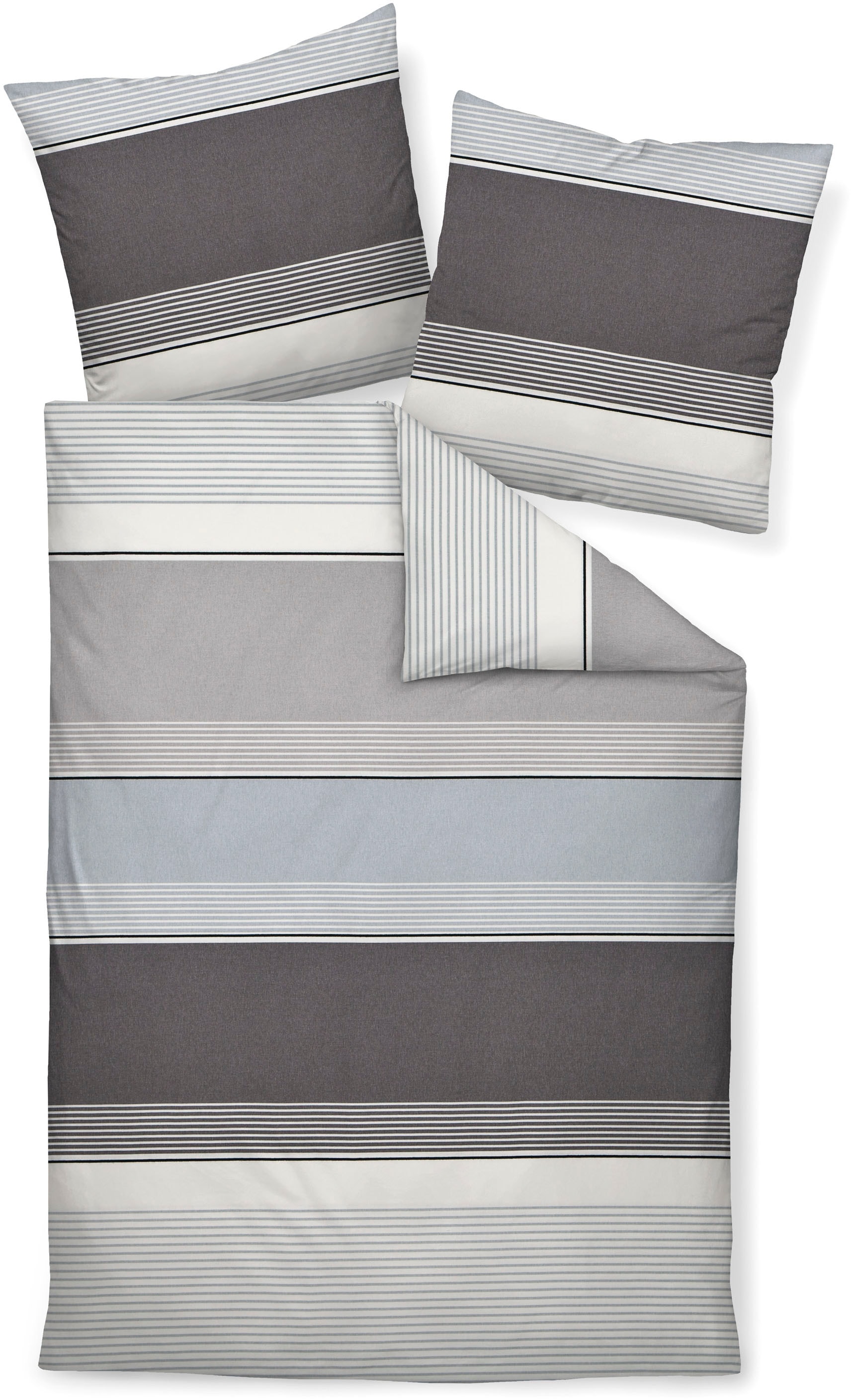 Janine Bettwäsche »Mako-Satin 31013« 2 tlg. tlg. mit Reissverschluss