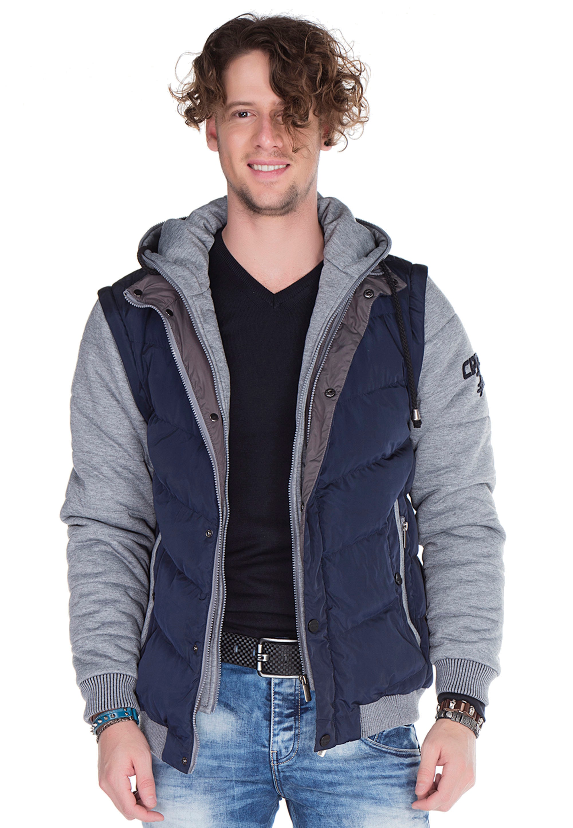 Cipo & Baxx Outdoorjacke, in 2-in-1-Optik