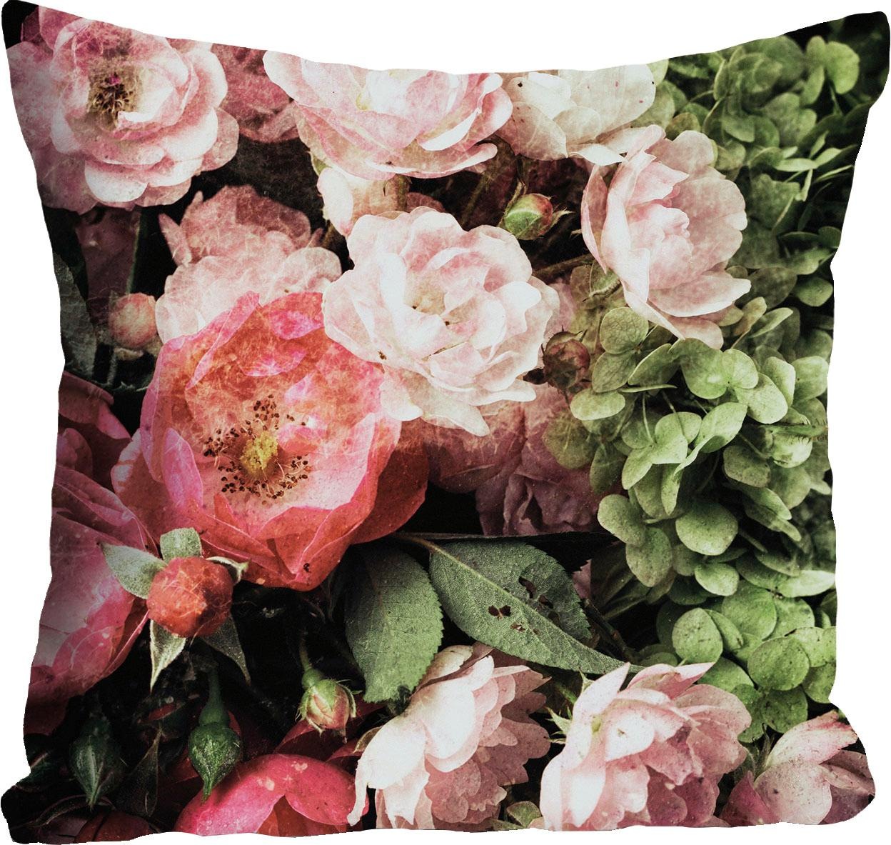 queence Dekokissen »Blüten« Kissenhülle be Fül...