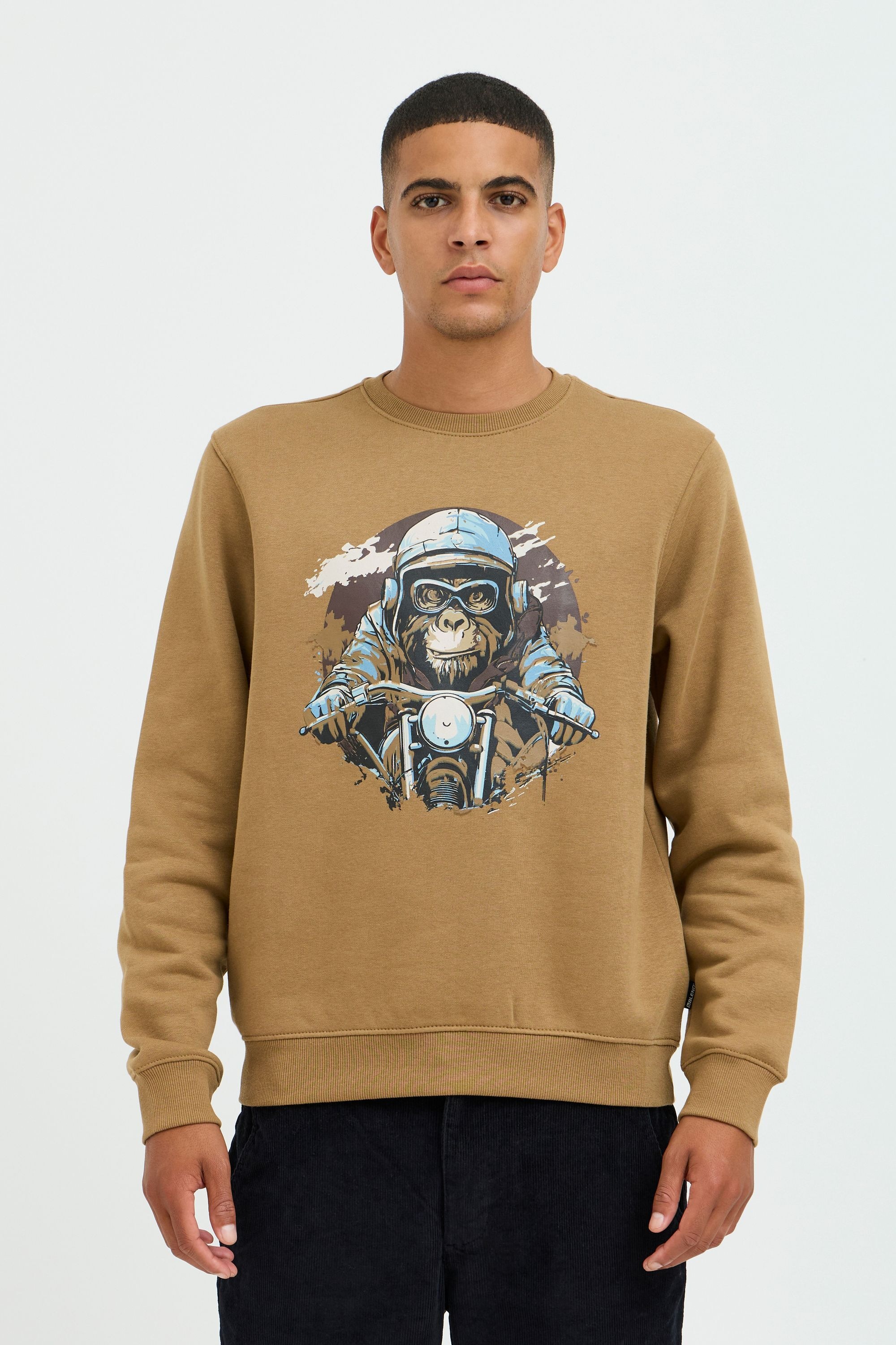 Blend Rundhalspullover "BHSweatshirt" Lässiger Sweatpullover mit Print günstig online kaufen