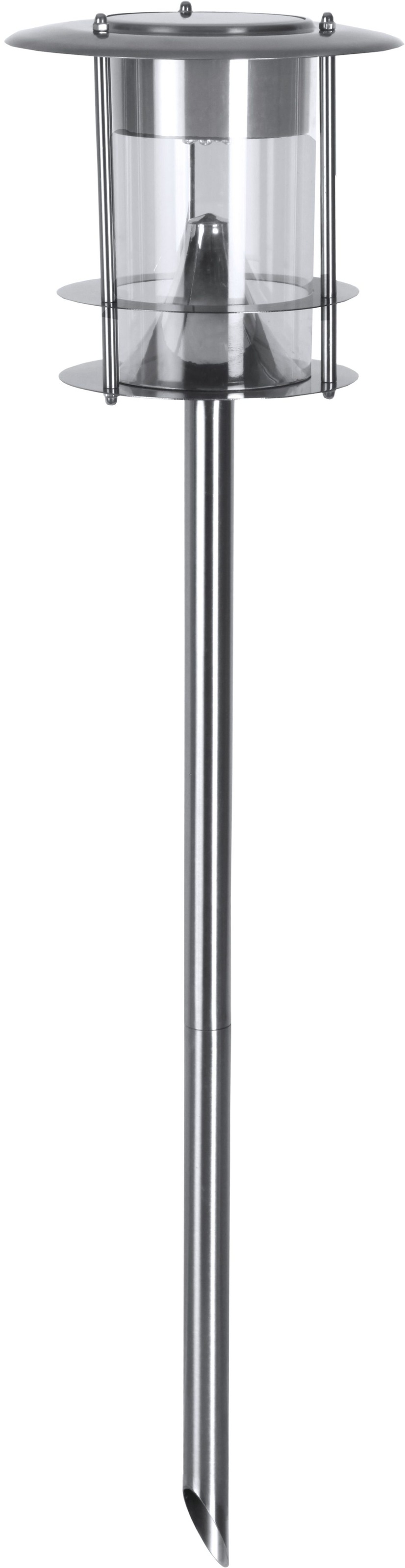 Parforce Traditional Hunting LED Solarleuchte »Solar-Wegleuchte Valencia« LED-Board 1 Stk. Warmweiß Hohe Solar-Wegeleuchte, LEDs mit 15 lm, Dämmerungssensor