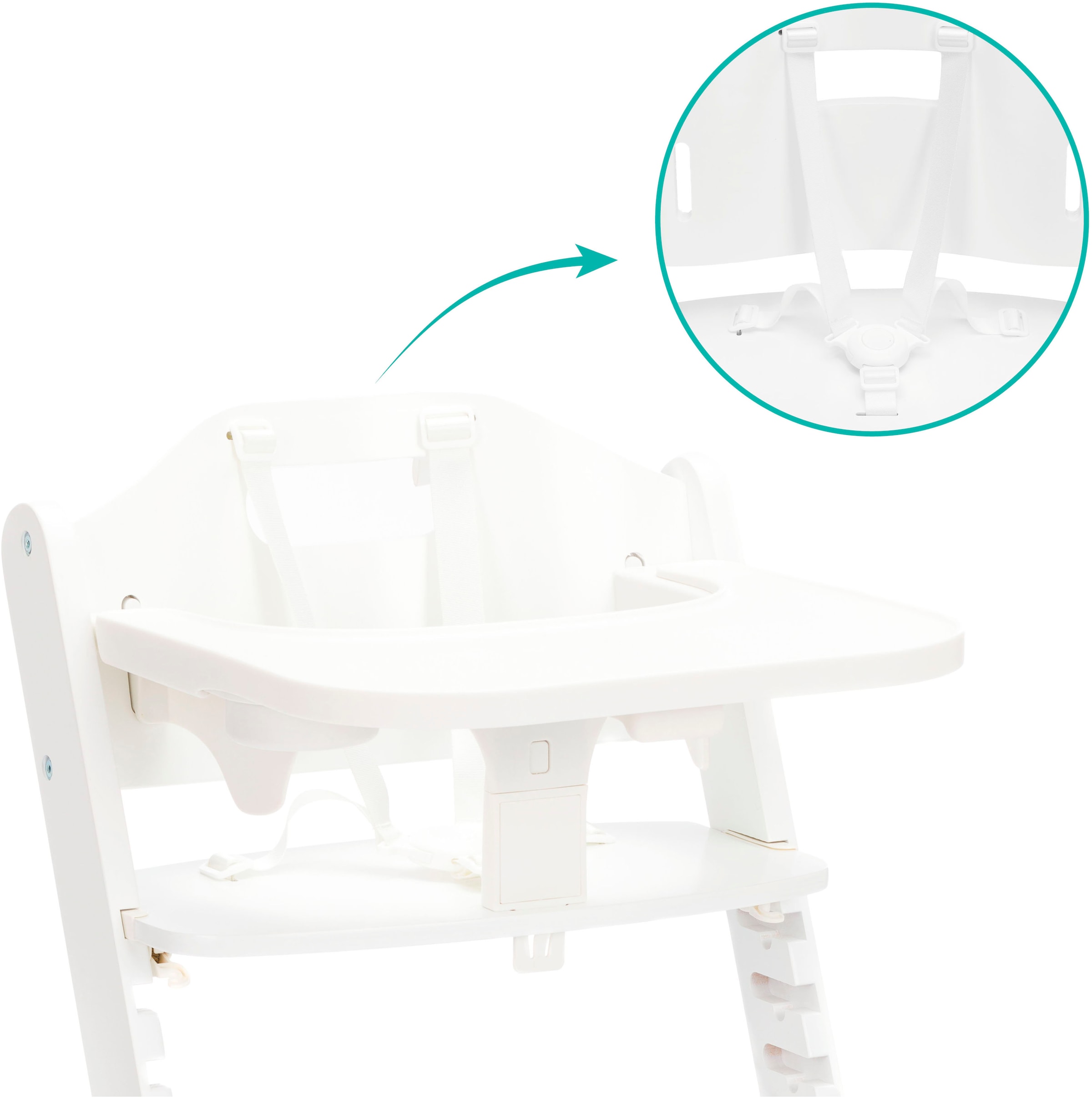 Fillikid Hochstuhl »Pia Swing«, (Set), 3 St., inkl. Neugeborgenenaufsatz und Wippe
