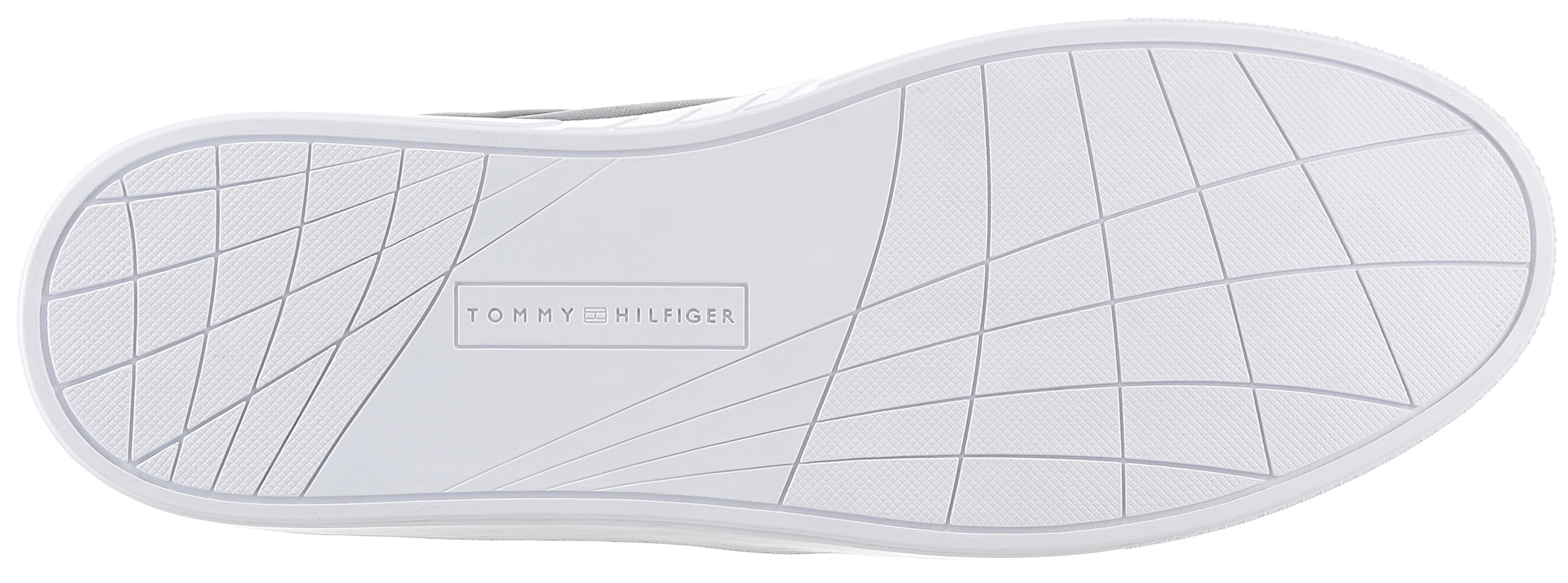 Tommy Hilfiger Sneaker »ICON COURT LTH STRIPES«, Schnürschuh, Freizeitschuh, Halbschuh mit gepolstertem Schaftrand