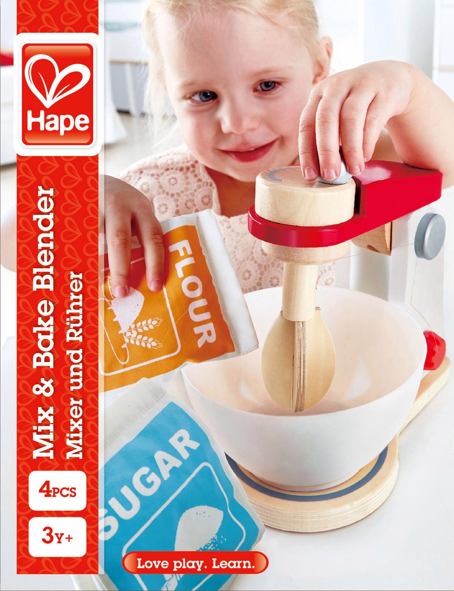 Hape Kinder-Rührgerät »Mixer & Rührer«, (Set, 4 tlg.), mit beweglichen Rührarm