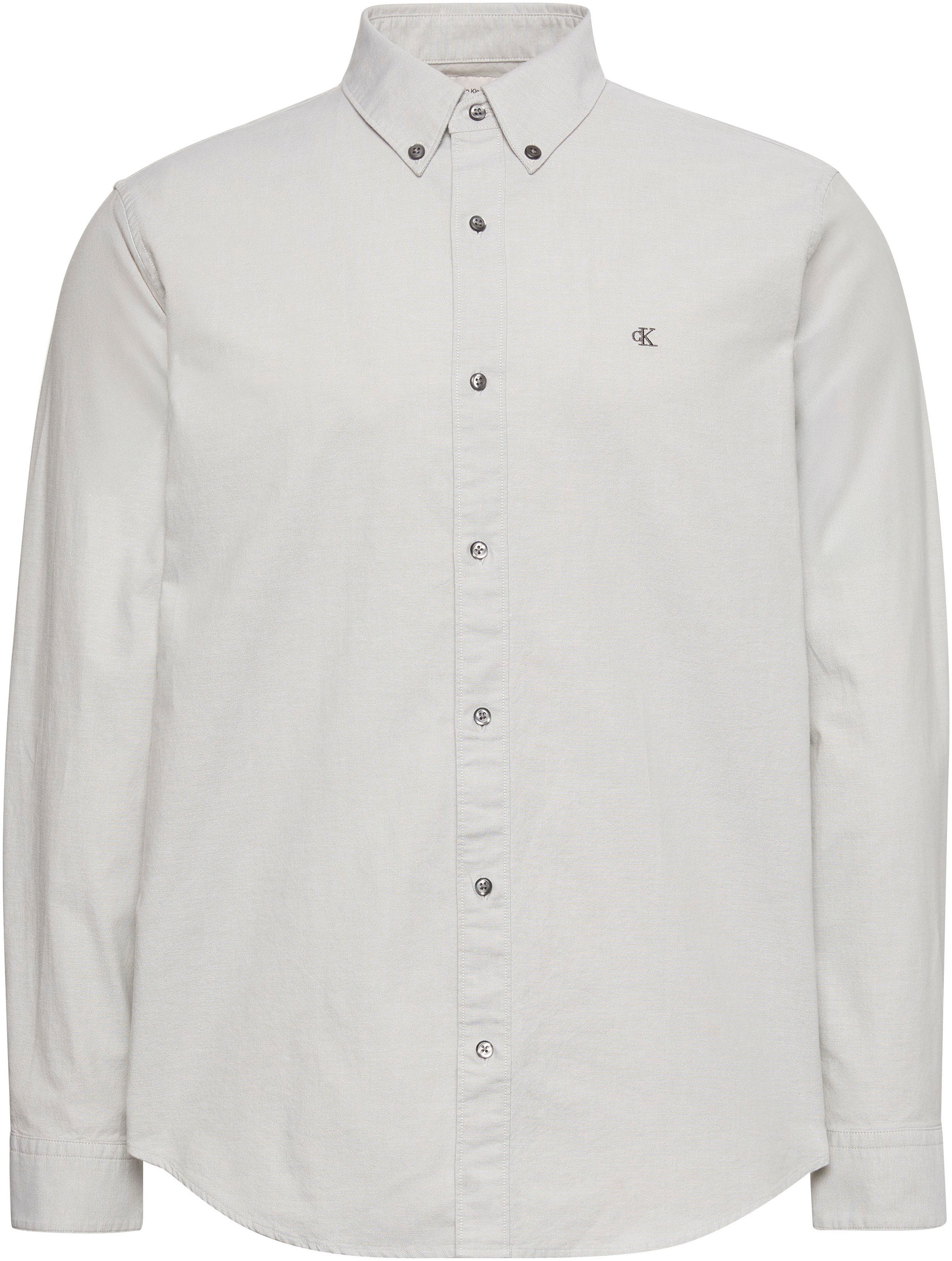 Calvin Klein Jeans Langarmhemd Button-Down-Kragen, Baumwoll-Stretch günstig online kaufen