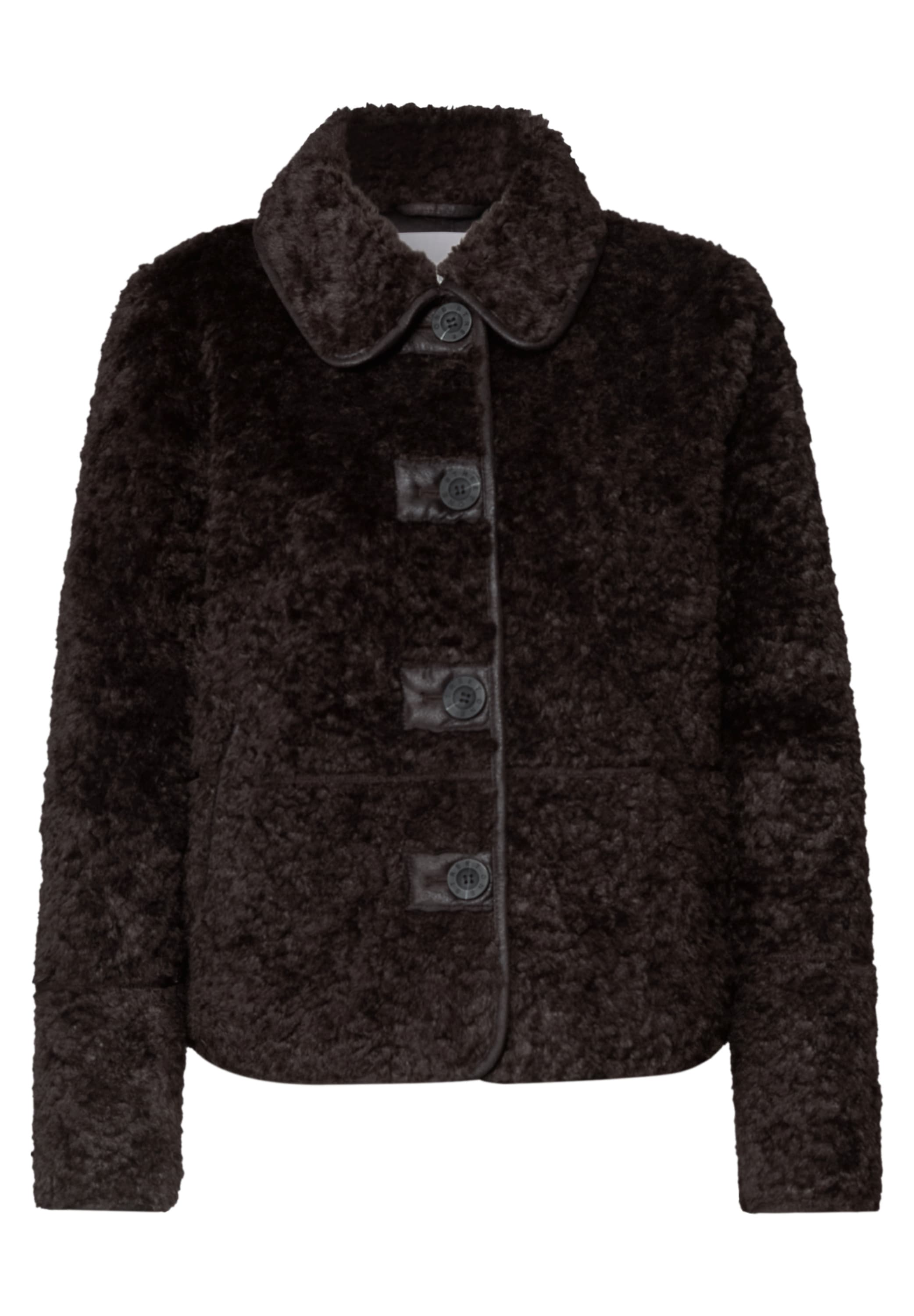 STREET ONE STUDIO Fellimitatjacke ohne Kapuze mit innerem wärmendem Teddyfell