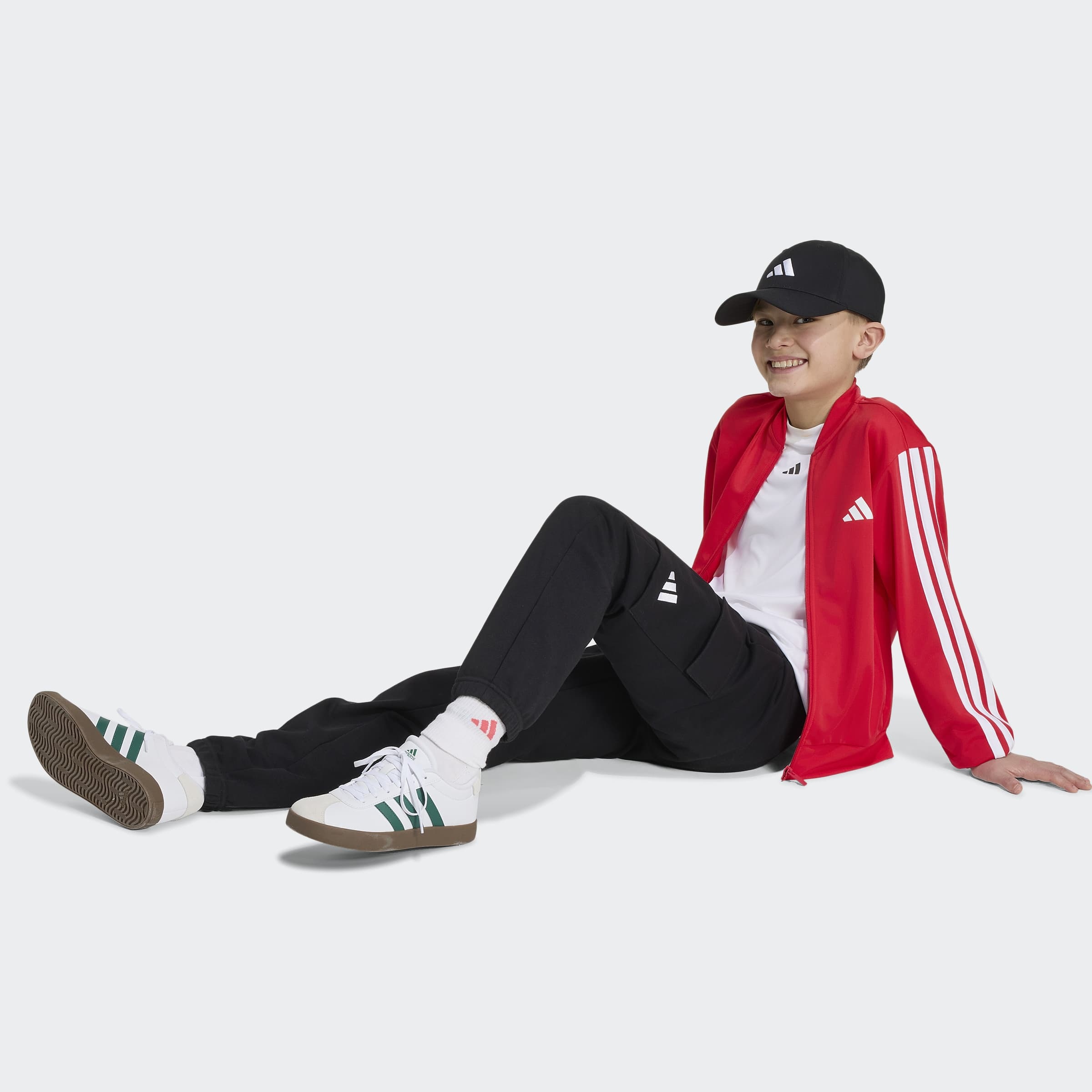 adidas Sportswear Outdoorjacke »J 3S FZ TR TT« für Kinder, mit Reißverschluss, aus Polyester