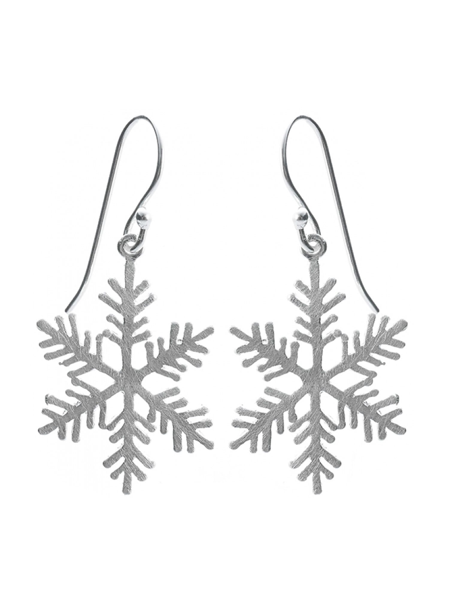 Silber online - Adelia´s Silber Paar 925 kaufen Ohrringe »Ohrringe Ohrhänger Sterling 925 Schneeflocke | Ohrhänger«, BAUR gebürstet