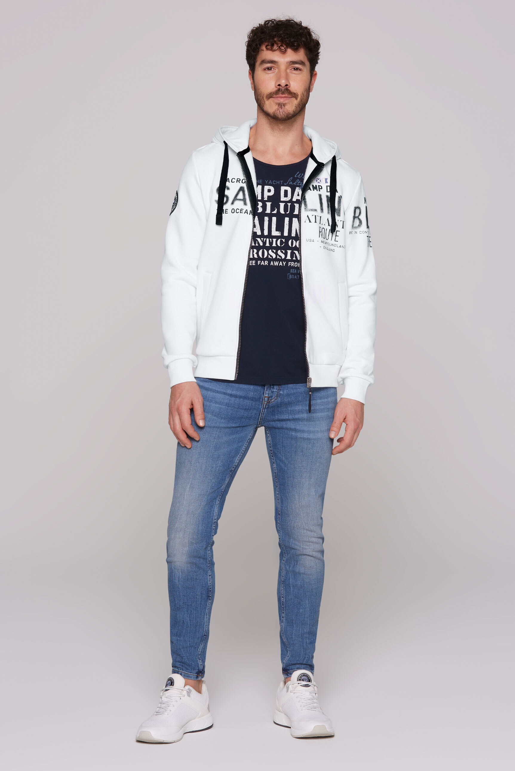 CAMP DAVID Kapuzensweatjacke, mit weicher Innenseite