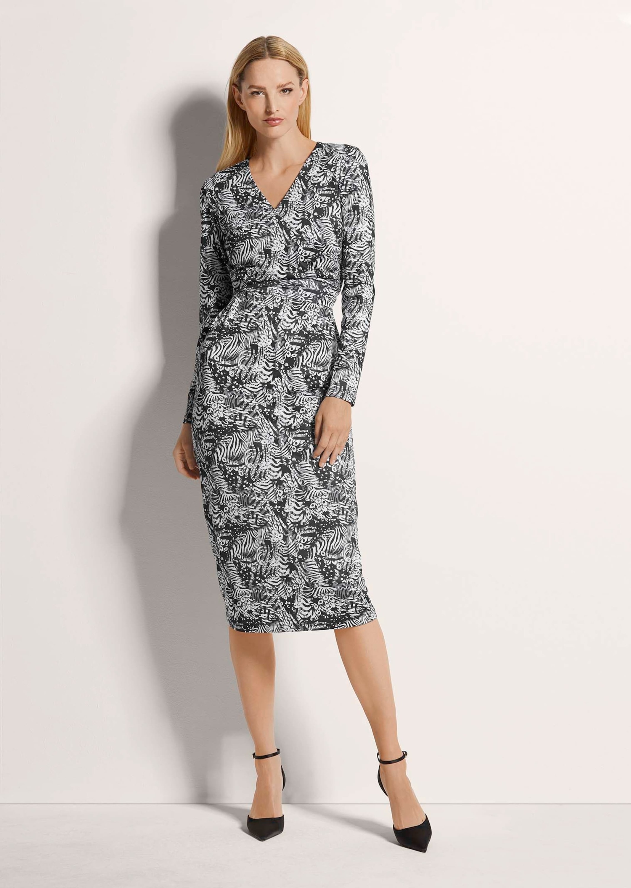 Thumbnail - MADELEINE Midikleid "Kleid Kleid in Wickel-Optik"