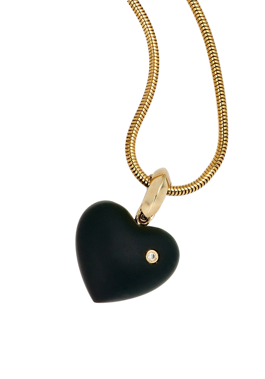 Diamant Herz«, 585 und Herzanhänger JOBO Onyx kaufen mit BAUR | 1 Gold »Anhänger