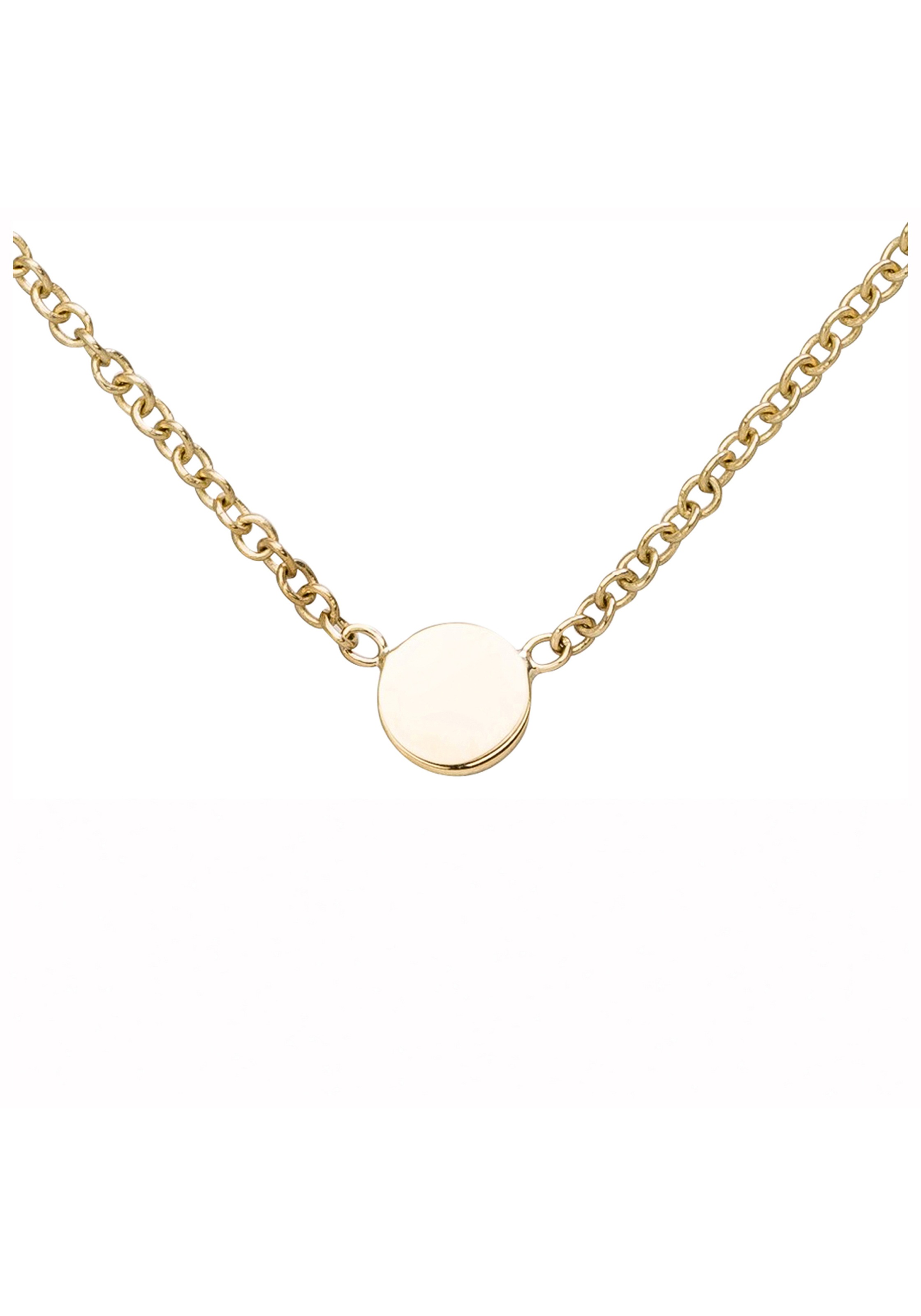 JOBO Collier, 375 Gold mit Plättchen