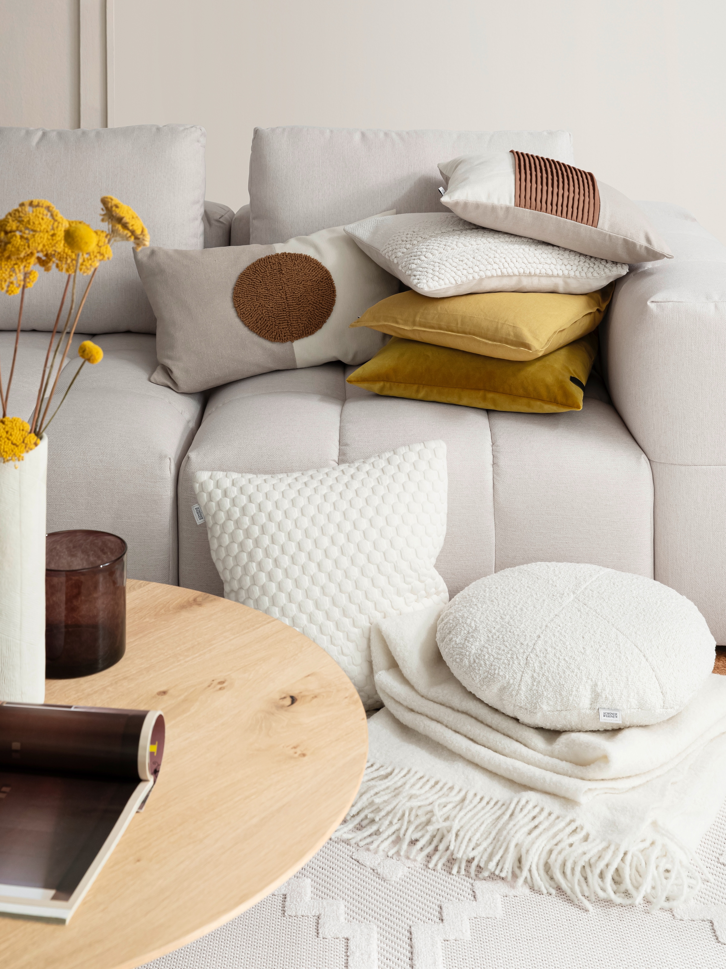 SCHÖNER WOHNEN-Kollektion Teppich »Summer 6352« rechteckig 6 mm Höhe In- und Outdoor geeignet, Hoch Tief Struktur, Robuster Teppich