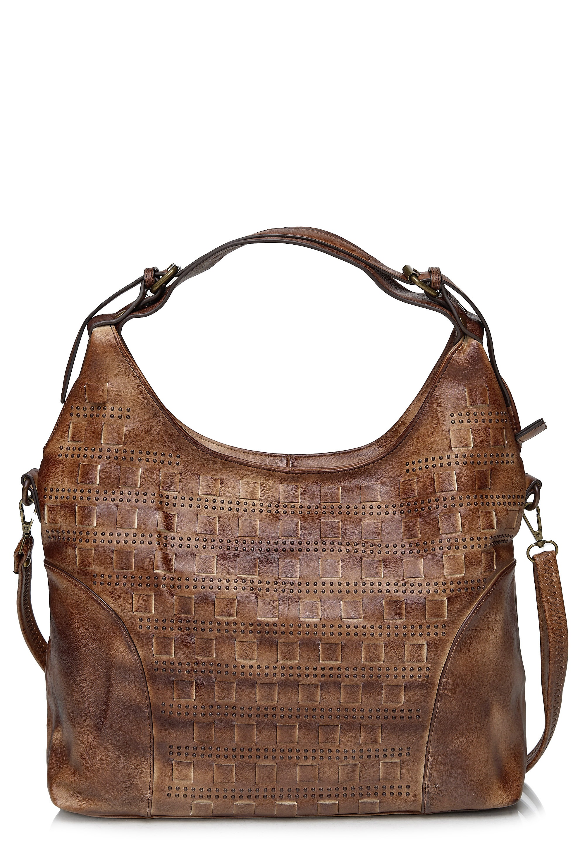 Emma & Kelly Schultertasche, mit durchgehender Flechtung kaufen