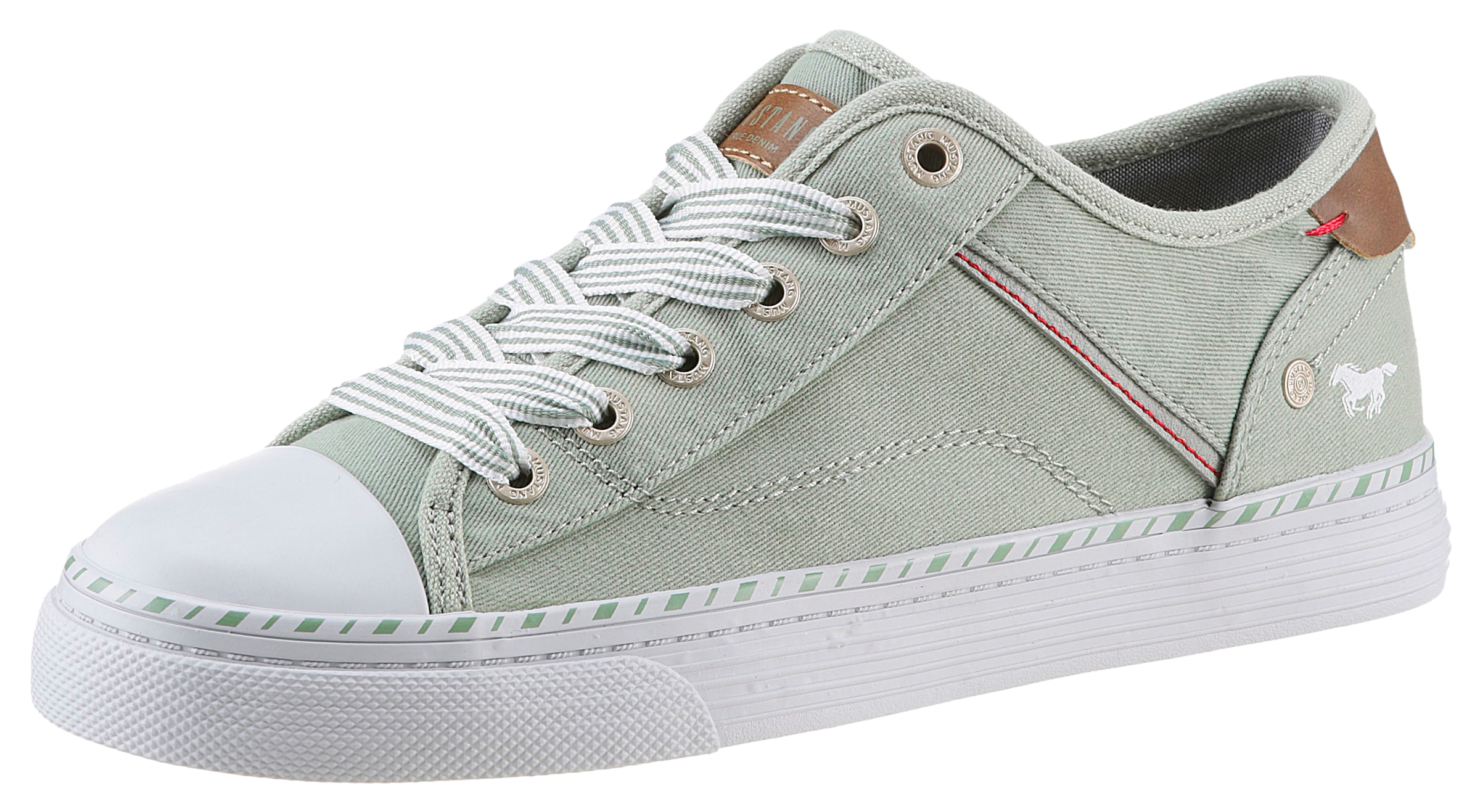 Mustang Shoes Sneaker, Freizeitschuh, Halbschuh, Schnürschuh mit Plateausohle