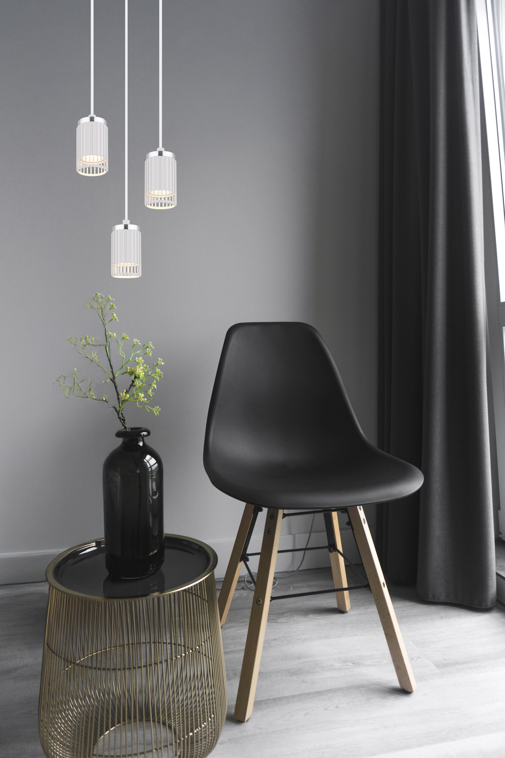 GLOBO LIGHTING Hängeleuchte »KORBEN« GU10 1 Stk. Hängeleuchte für Küche & Esszimmer weiß modern